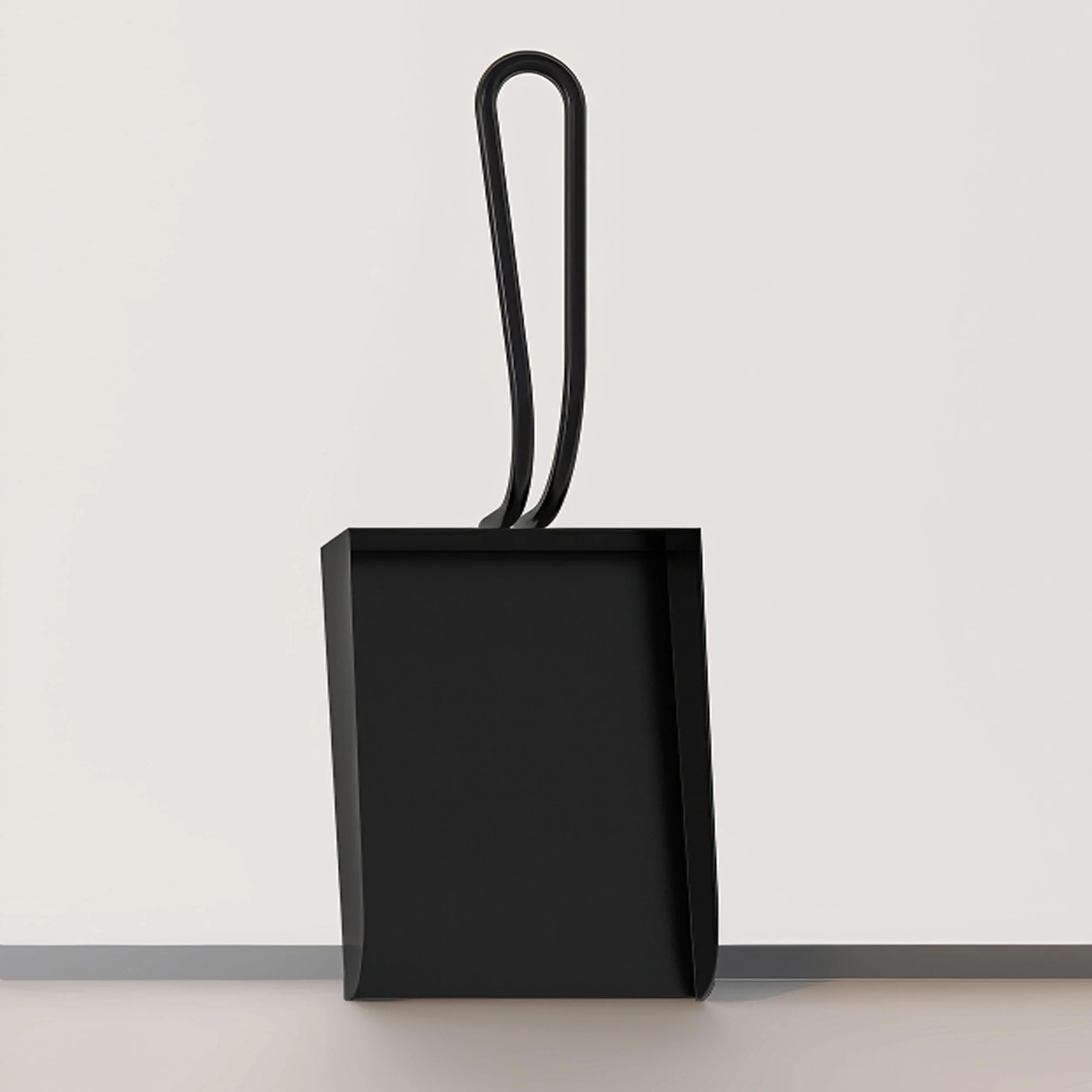 Kingson Czarna łopata kominkowa - 25 x 10 cm - akcesorium do palnika na drewno - trwałe i stylowe narzędzie do wydajnej konserwacji paleniska