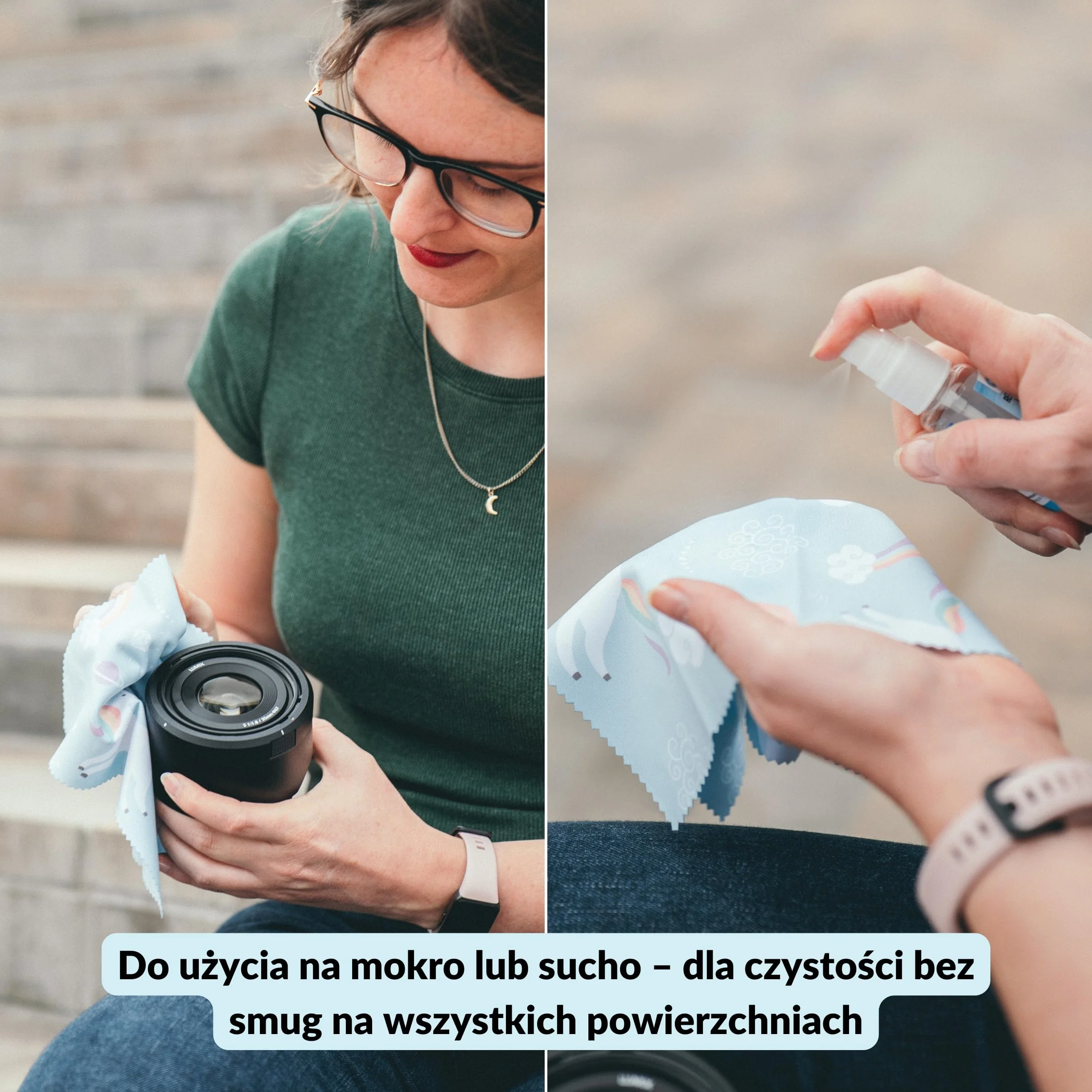 Ściereczka z mikrofibry Lens-Aid 20 x 20 cm do czyszczenia aparatu, obiektywu i okularów