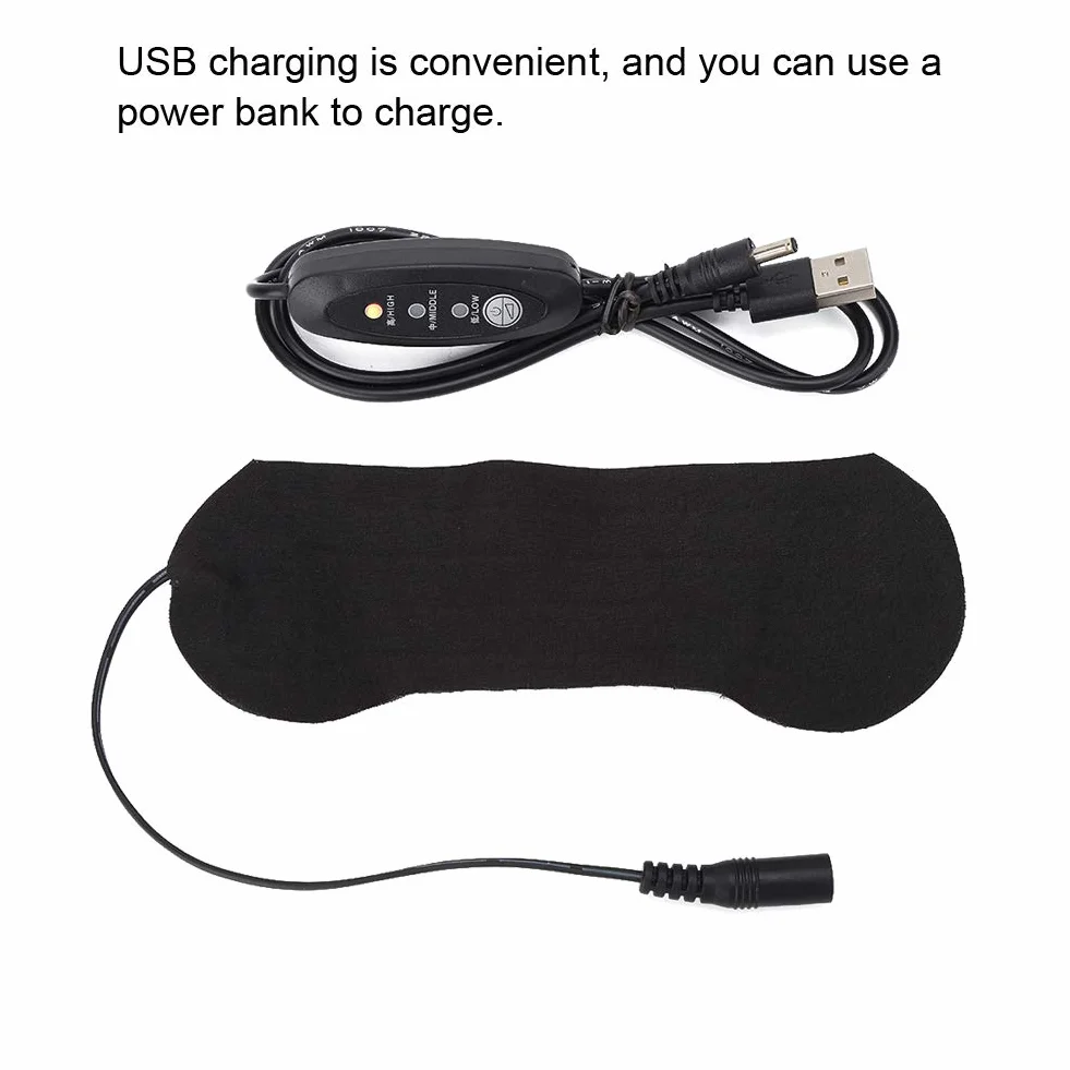 Podgrzewana Maska na Oczy USB, Elektryczna Podkładka do Suchych Oczu, Ciepła do Spania