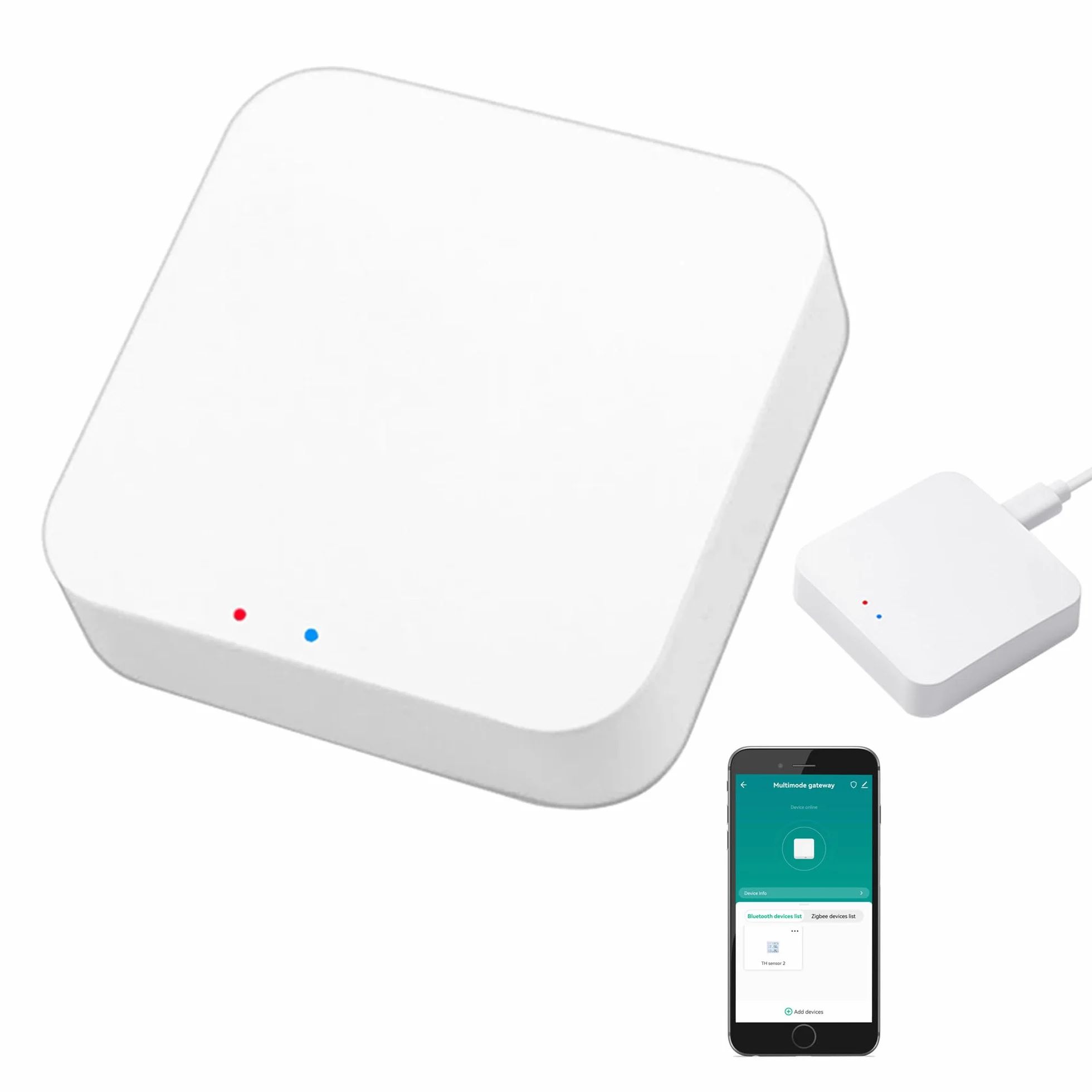 Inteligentna bramka wielomodowa: ZigBee 3.0 oraz Bluetooth i Mesh Hub, zdalne sterowanie aplikacją, inteligentny mostek, bezprzewodowa inteligentna bramka domowa, sterowanie głosem przez Alexa/Google