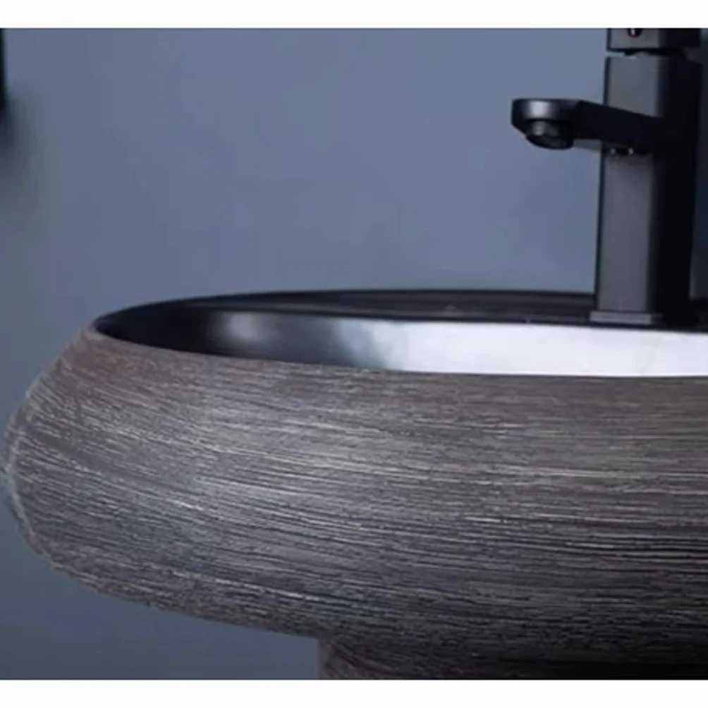 Ceramiczna Umywalka Łazienkowa Nablatowa, Umywalka Nablatowa, Umywalka Zewnętrzna Na Postumencie, Zintegrowana Umywalka Stojąca Do Domowej Toaletki, Stylowy I Funkcjonalny Design