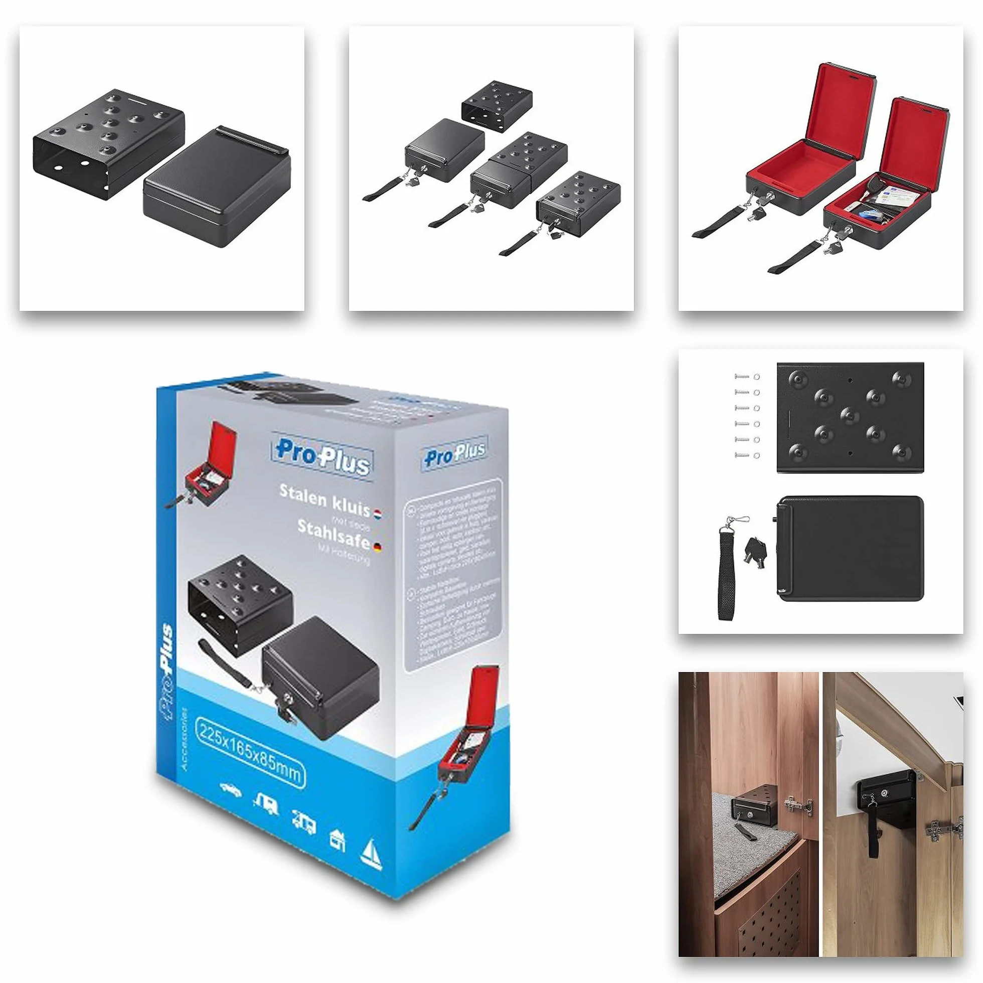 ProPlus Sejf stalowy 540250 z uchwytem