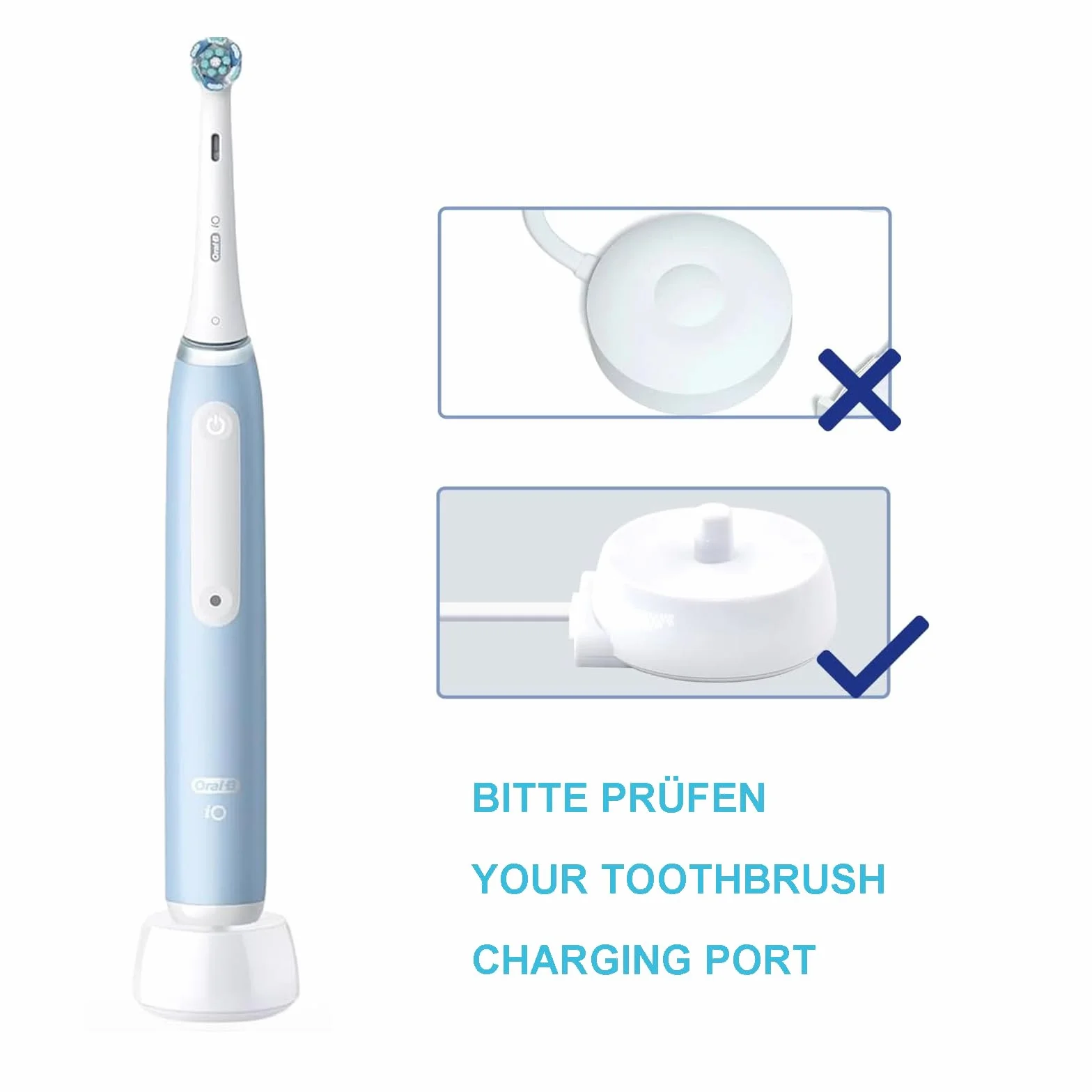 Elektryczna szczoteczka do zębów 3757 stacja ładująca, do elektrycznej szczoteczki Braun Oral-B, ładowarka zastępcza, do Oral-B Model 3757 wodoodporna ładowarka indukcyjna IPX67, przenośna podróż