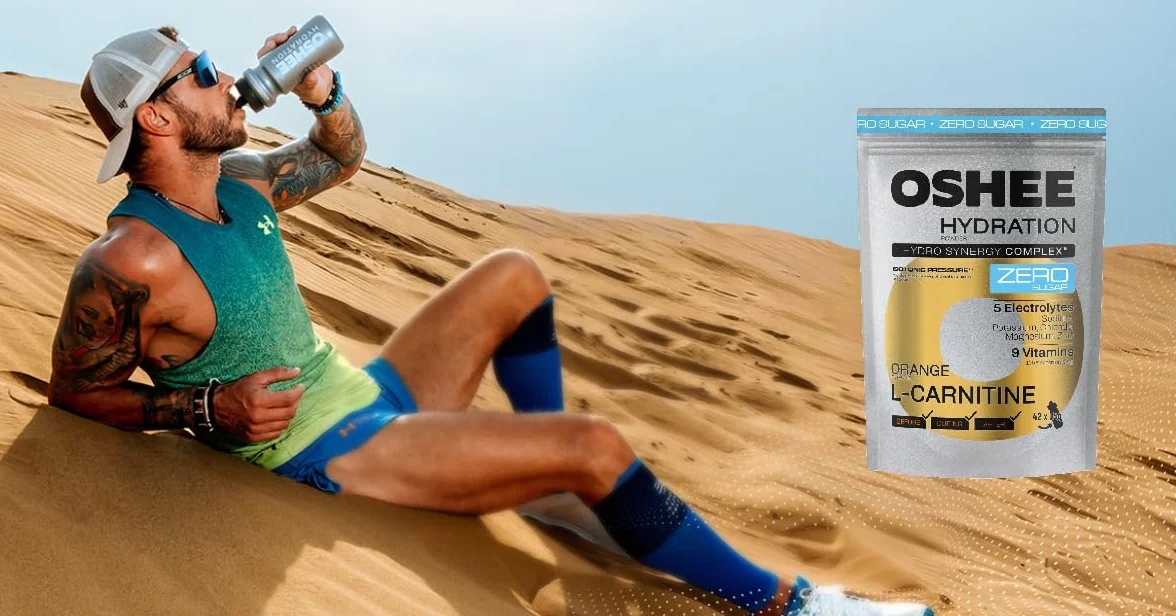 OSHEE Hydration ZERO Sugar w proszek Orange L-karnityna 630 g