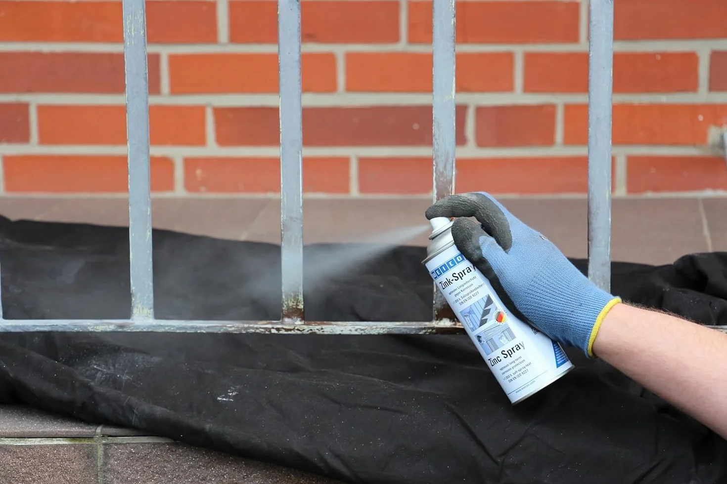 WEICON Spray cynkowo‑aluminiowy 400 ml, ochrona antykorozyjna metali, kolor: świeże cynkowanie ogniowe