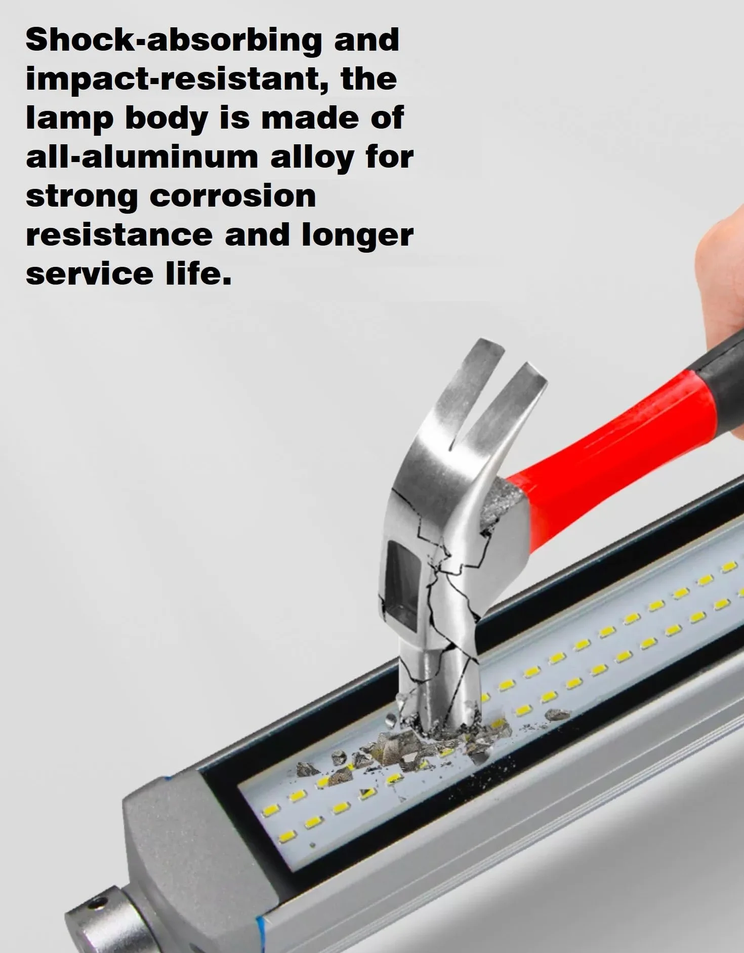 Przemysłowe/maszynowe oświetlenie LED, 6 W 24 V IP68 odporna na eksplozję lampa LED długa 280 mm / oświetlenie wewnętrzne maszyny CNC 280 mm (6 W)