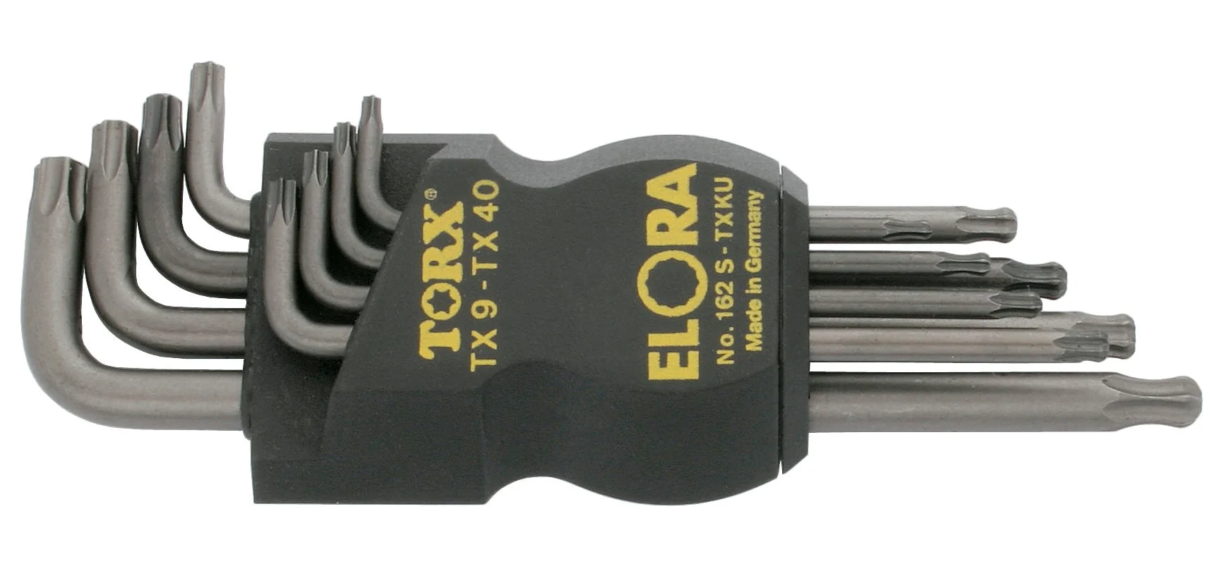 Elora zestaw wkrętaków kątowych z głowicą kulową, 8-częściowy 9-40 mm, 162S-TXKU