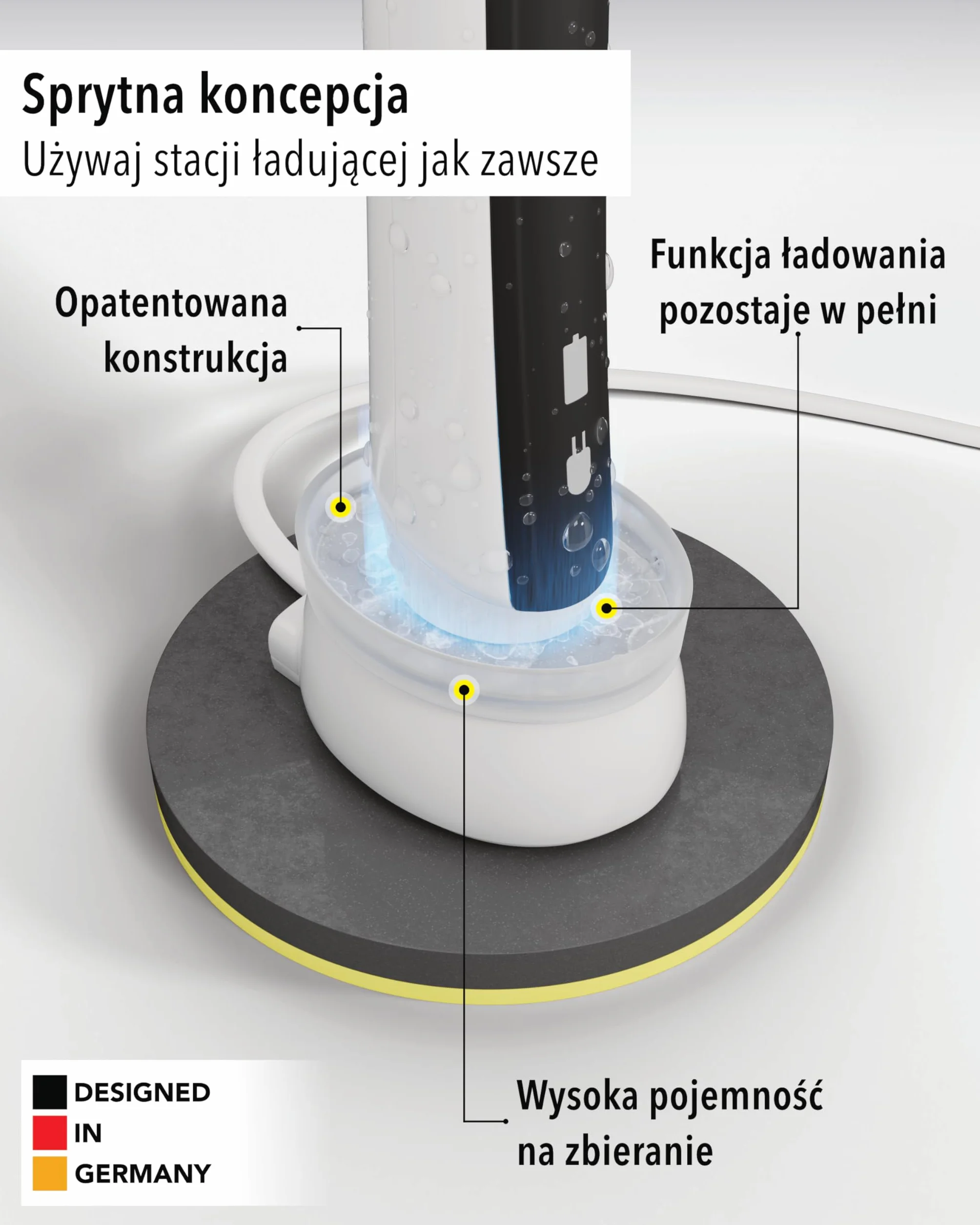 Qikfresh Silikonowa osłona kompatybilny z Oral-B typ 3757 ładowarkę - Higieniczna, kompatybilna z ładowaniem pokrywa do bazy szczoteczki - Mrożony transparent
