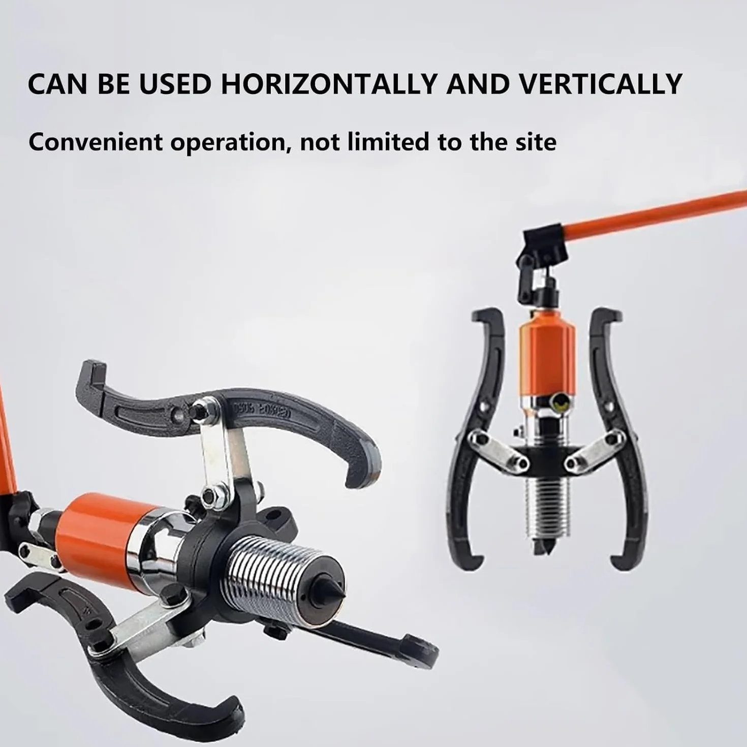 Hydrauliczny ściągacz do kół zębatych, 5T/50T, hydrauliczny ściągacz kół zębatych – 2/3-szczękowy ściągacz do łożysk piast, kół zębatych, kół pasowych, kół zamachowych – zastosowanie poziome i pionowe