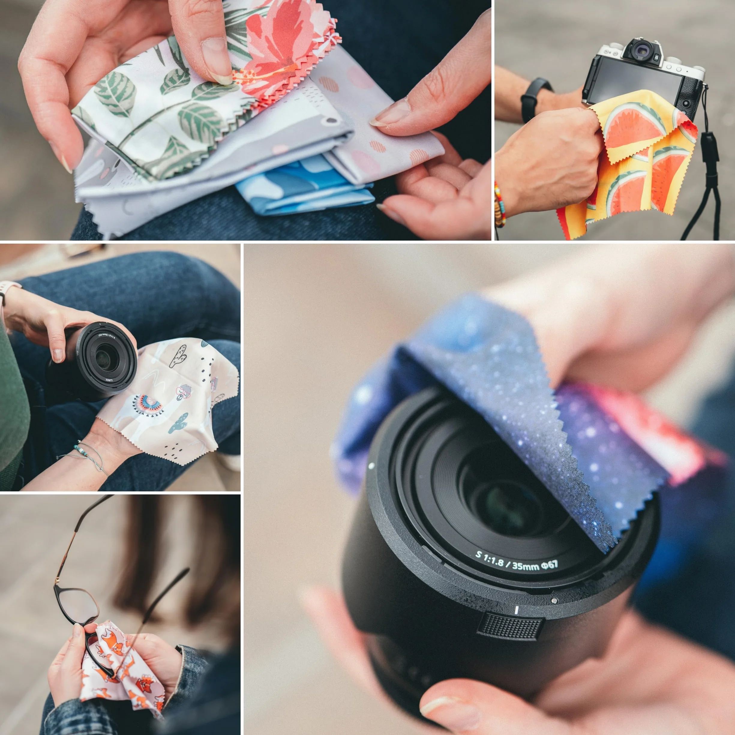 Ściereczka z mikrofibry Lens-Aid 20 x 20 cm do czyszczenia aparatu, obiektywu i okularów