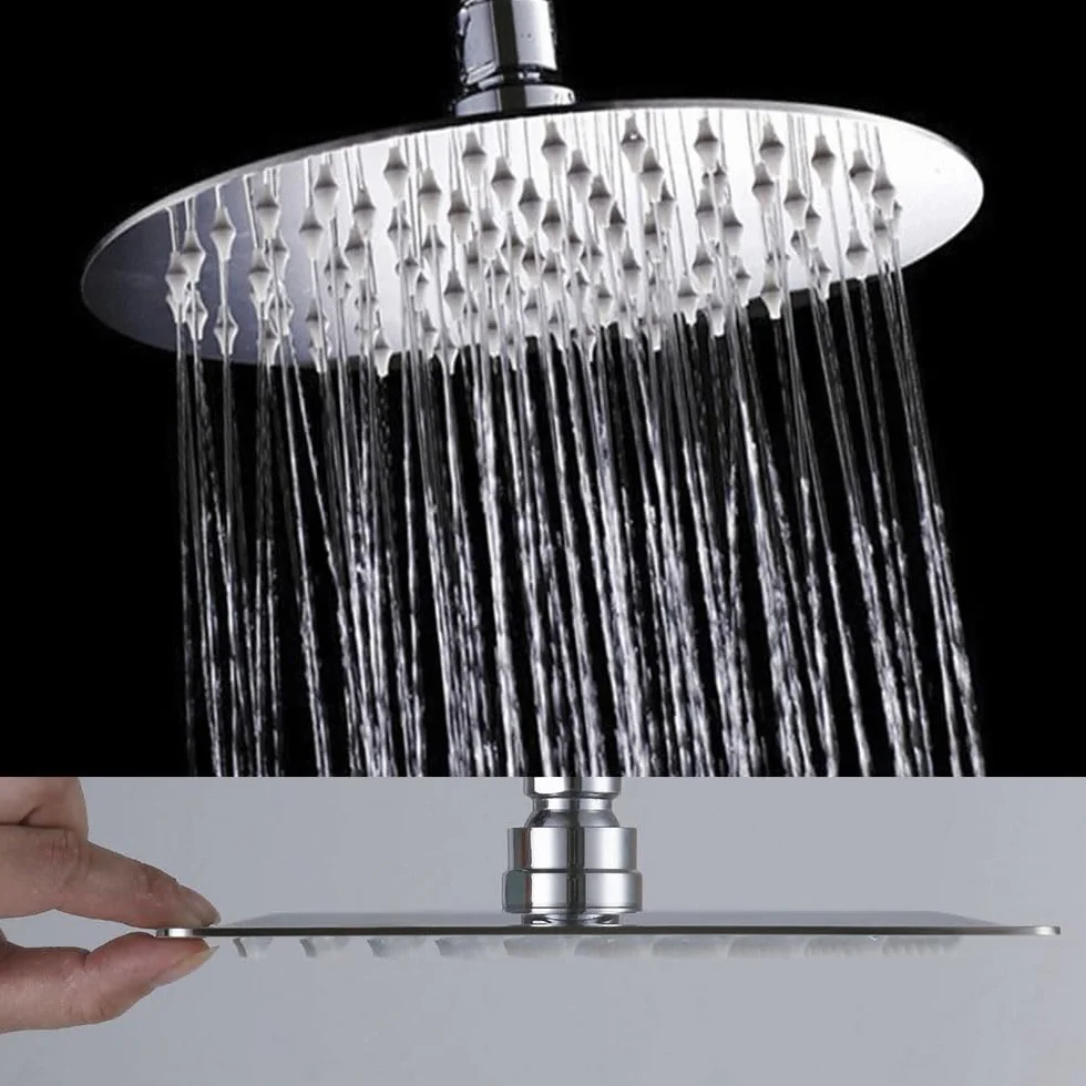 Kibath L455521 kolumna prysznicowa termostat okrągła armatura wylewka Plus, chrom błyszczący