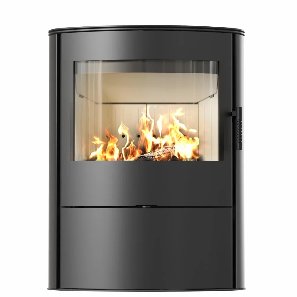KRATKI Piec żeliwny koza AB/S/2/ ROLLO Ø 150 10 kW | EKOPROJEKT | BImSchV 2 | Zakres mocy 4-12kW | piec wolnostojący koza na drewno | Klasa energetyczna A