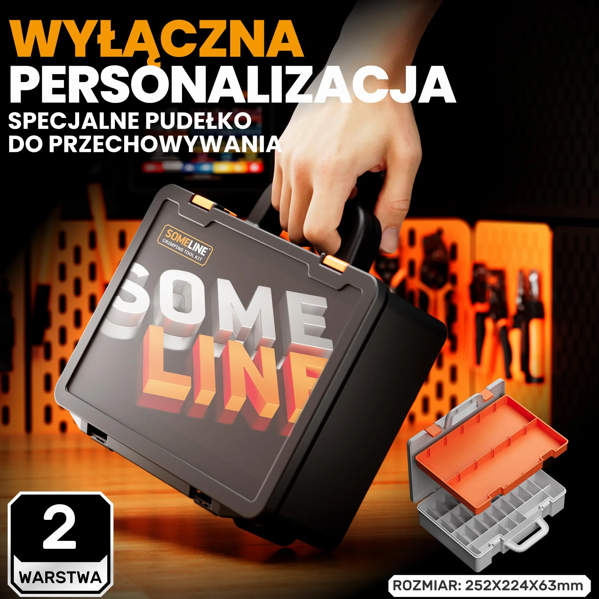 SOMELINE Zestaw Szczypiec Zaciskowych 0,34-6 mm² z 39 Końcówkami Kablowymi