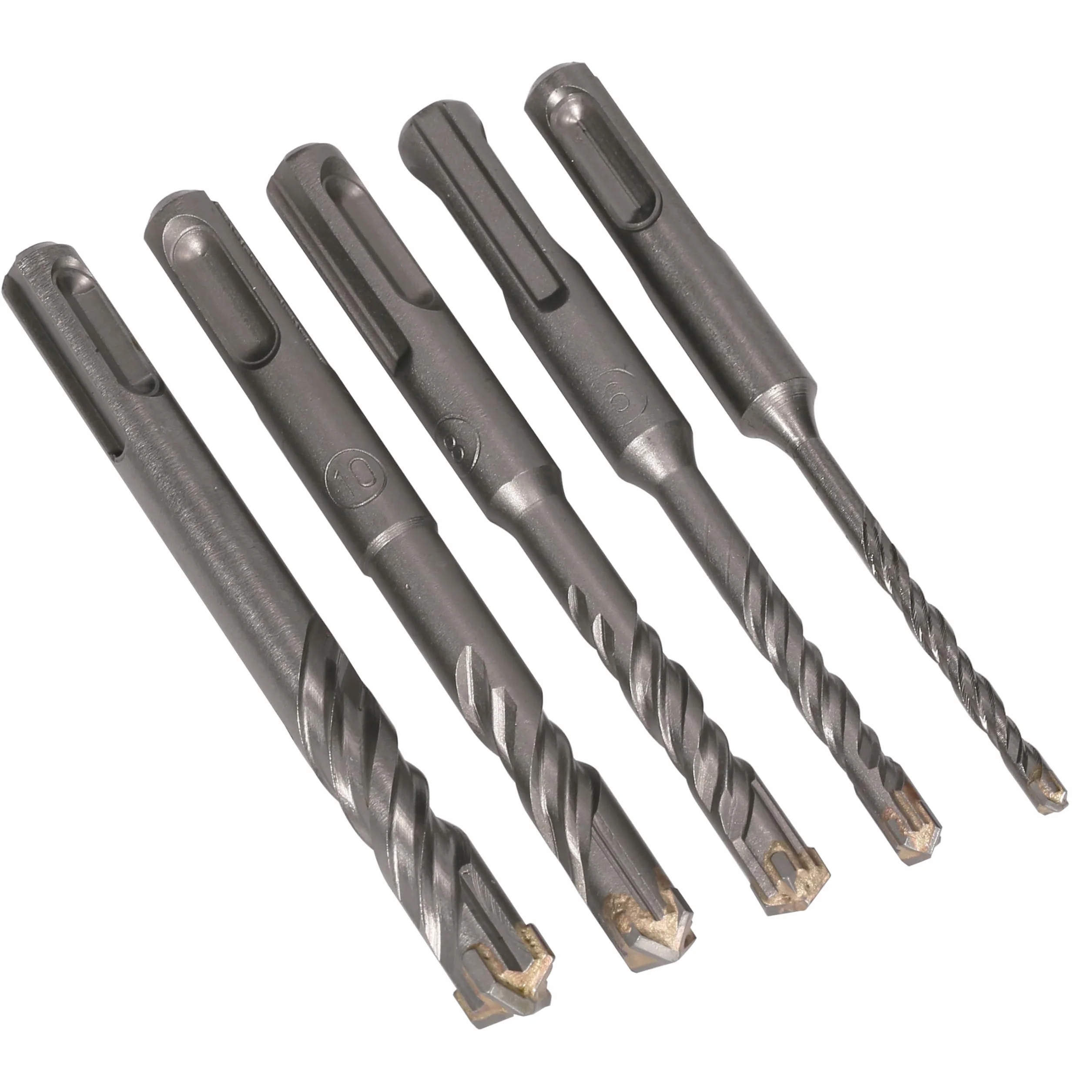 Zestaw wiertła obrotowego SDS Plus， 110 mm SDS Plus 4-ostrzowe wiertło krzyżowe z węglika wolframu, 4-12 mm do kamiennej cegły betonowej | 110mmX6.5mm