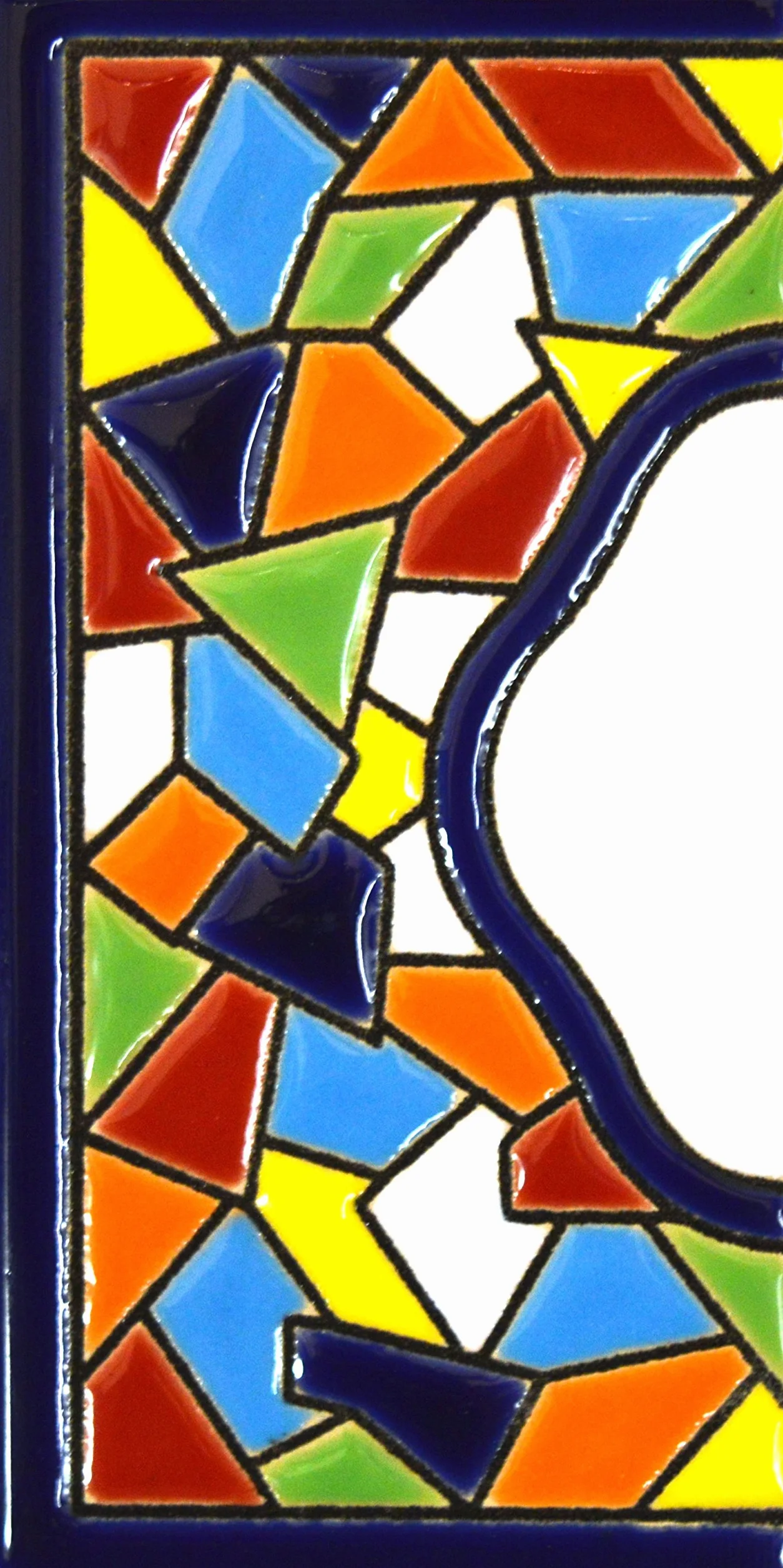 Litery do domów - 10 cm. Ręcznie malowane kafelki z literami do domów na znaki, adresy i nazwiska Numery adresowe do domów. Numery i litery adresowe domu Wzór MOSAICO MEDIANO 10,9 cm x 5,4 cm (KRAWĘDŹ)