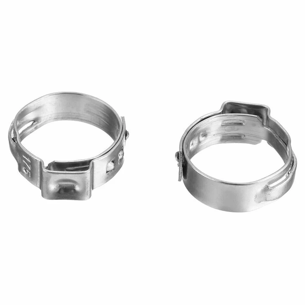 10 szt. pojedyncze klipsy do uszu ze stali nierdzewnej 304 6,5 mm - 50 mm, zacisk węża do rury rurowej, wytrzymałe, odporne na korozję zapięcie 7,8, 9,5 mm
