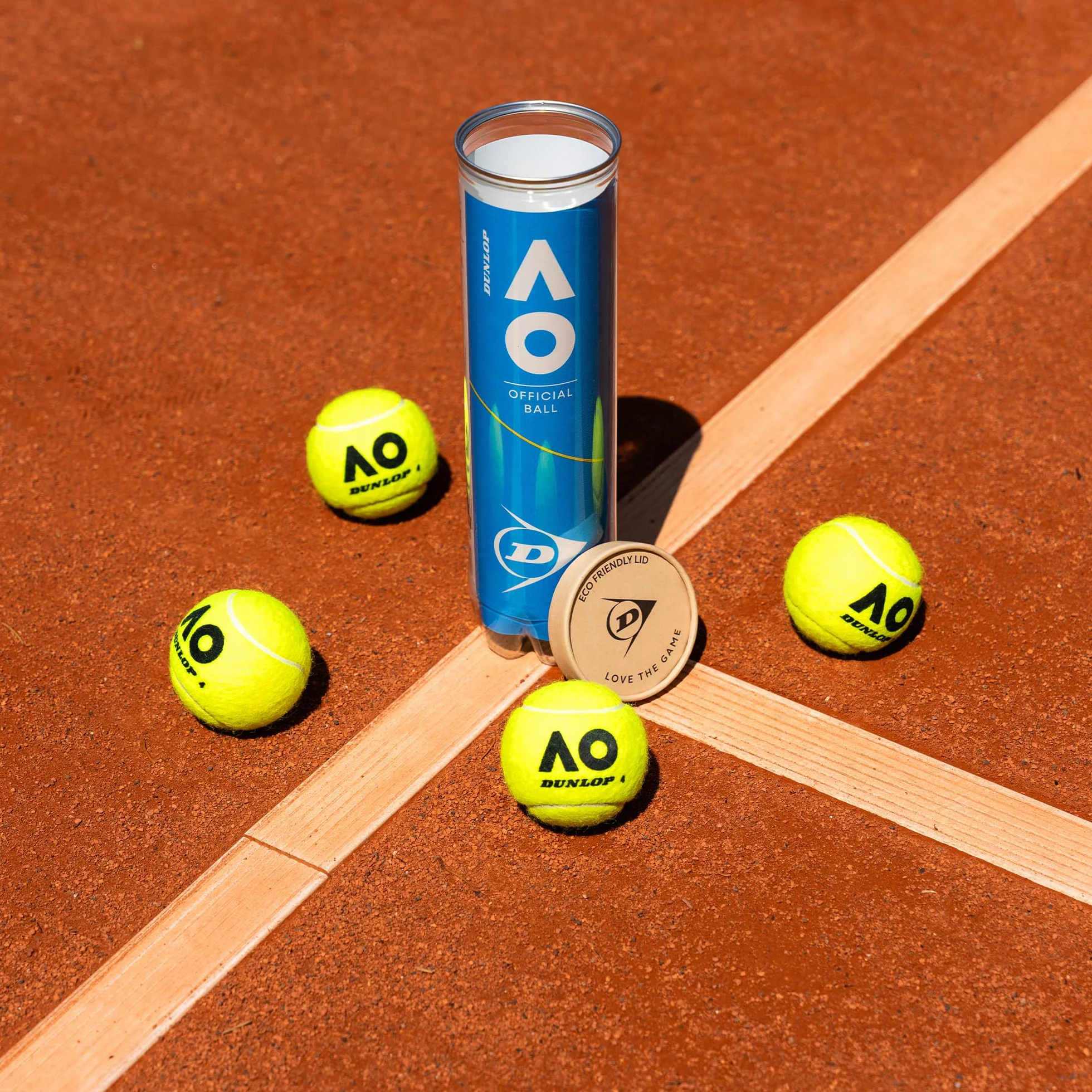 Dunlop Uniseks D Tb Australian Open 4Pet Piłki tenisowe Yellow One Size