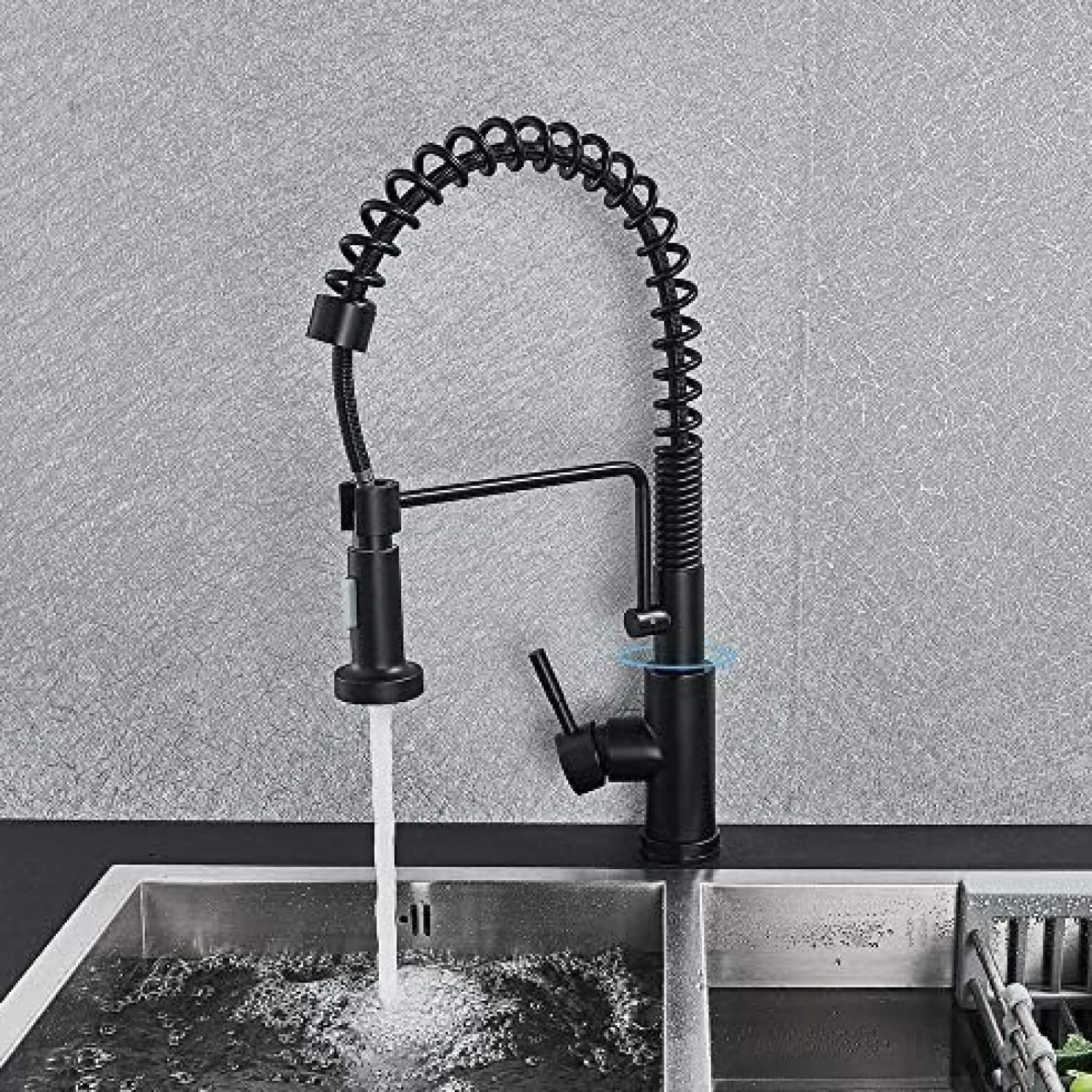 Pull Down Se Nsor bateria kuchenna Sensitive Smart Touch Control kran matowy czarny mikser do kuchni z czujnikiem dotykowym bateria kuchenna z kranu interesting