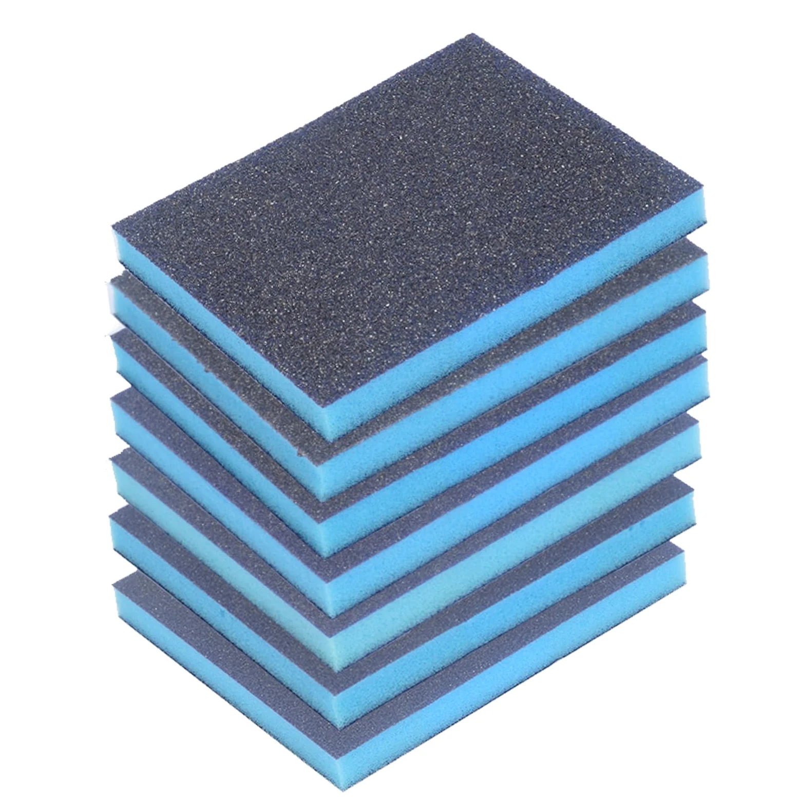 Papier, 7 szt. Zestaw gąbek do szlifowania na mokro i sucho - Wielofunkcyjne bloki piankowe ścierne czyszczenia drewna, metalu kuchni(600Grit)