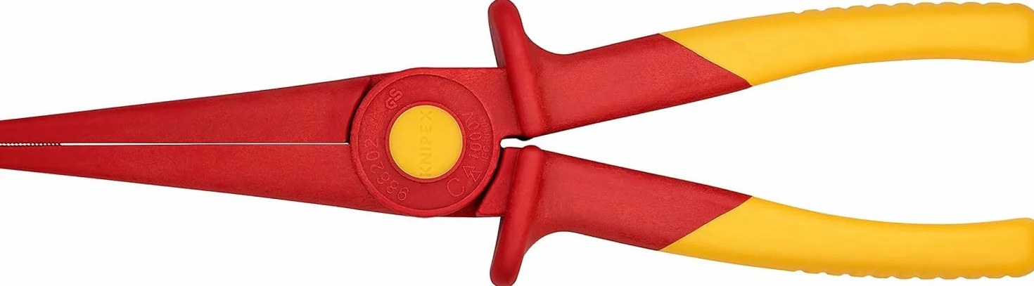 KNIPEX Szczypce wydłużone izolowane z tworzywa izolowane Tworzywo sztuczne Ze strefą z miękkiego materiału zapewniającego pewny chwyt 220 mm, 98 62 02