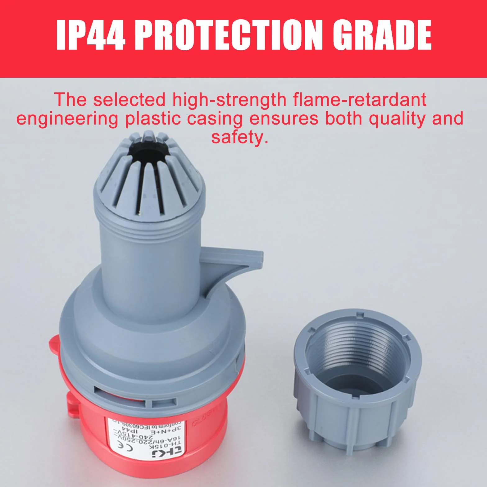 Adapter CEE 32A na 16A 5-biegunowy 400V IP44 50cm rozdzielacz prądu