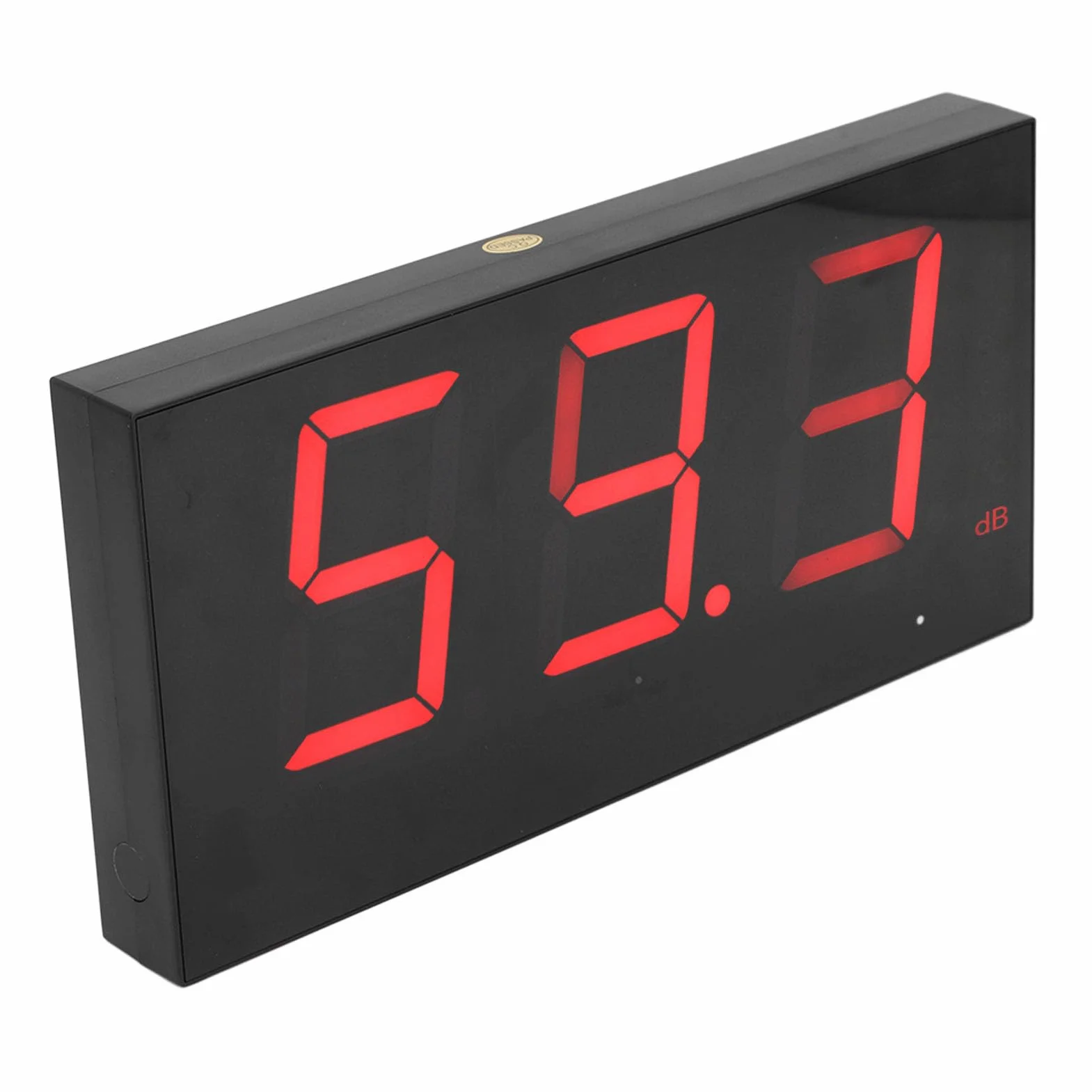 SUNGOOYUE Wiszący Miernik Decybeli, Miernik Poziomu Dźwięku do Montażu na ścianie ABS 30 do 130 DB Duży Wyświetlacz LED Zasilany Przez USB Pracy w Klasie Studio Monitorowanie Hałasu w Domu