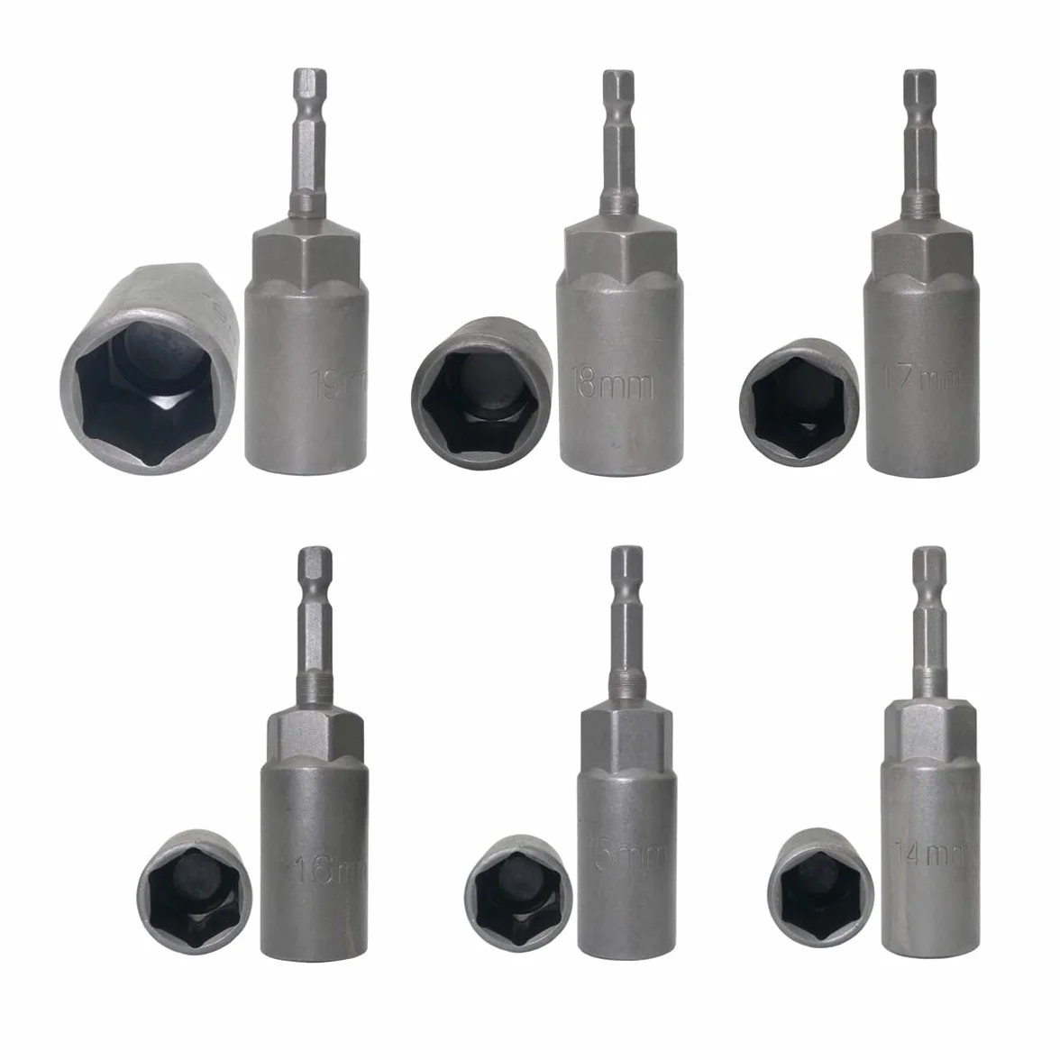 15 szt. Hex Shank Pogłębiony Klucz Nasadowy Nut Driver Power Screw Wiertła Zestaw narzędzi 5,5 mm ~ 19 mm