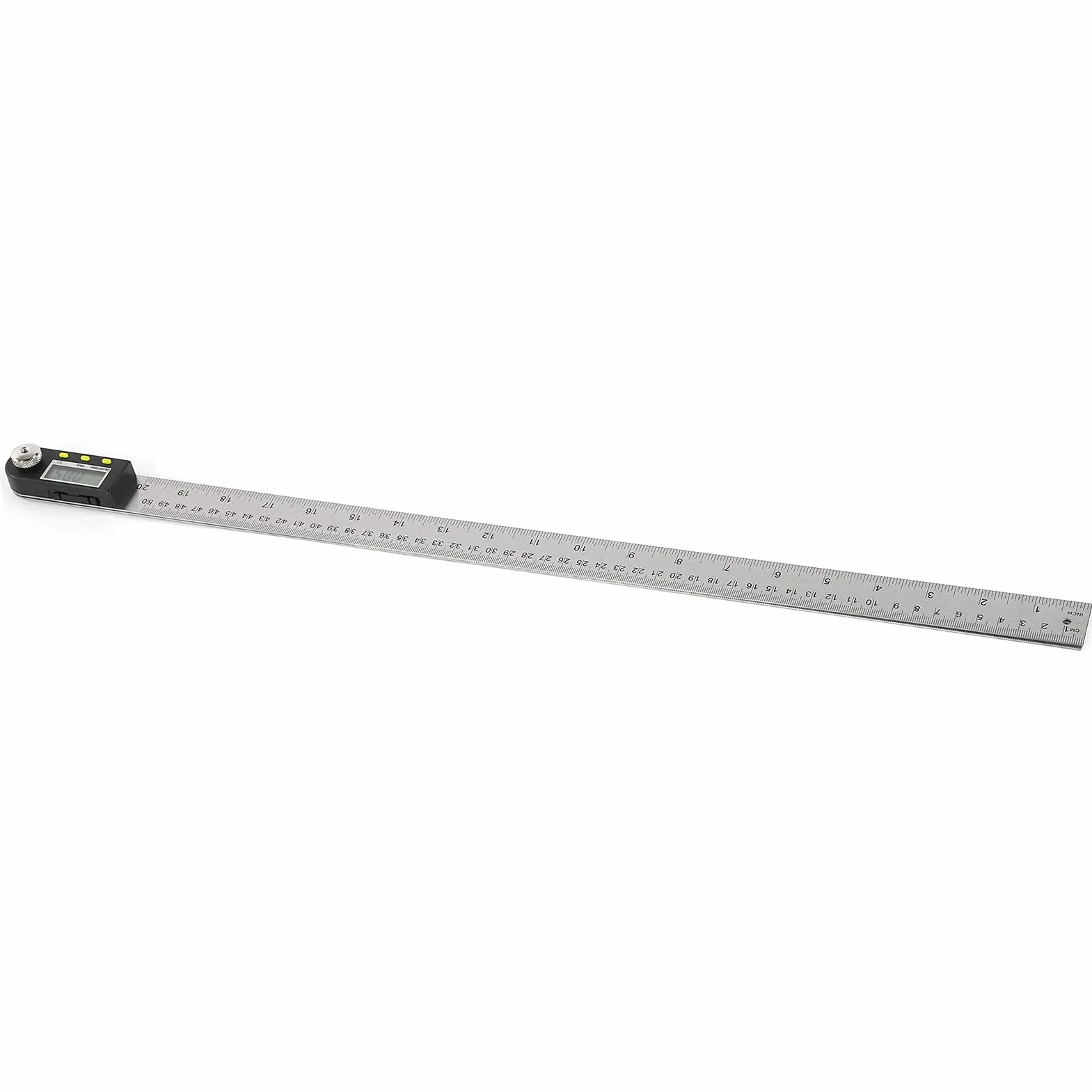 Annadue Cyfrowa Linijka Kątowa Kątomierz 360° Stal Nierdzewna 500 Mm Wyświetlacz LCD Cyfrowy Miernik Kąta do Obróbki Drewna, Precyzyjny Cyfrowy Kątomierz z Wyświetlaczem LED do Pomiaru Kątów