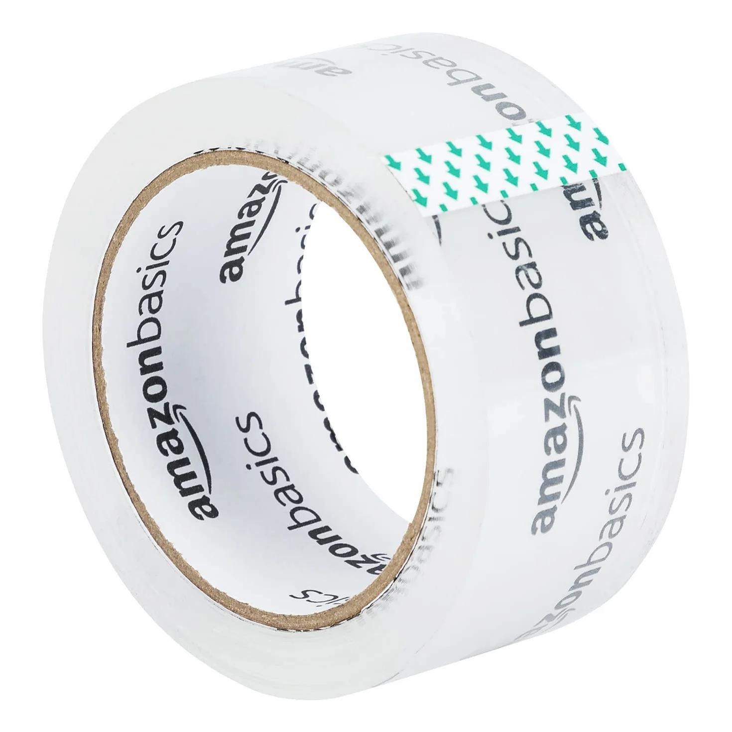 Amazon Basics Taśma pakowa do przeprowadzek i magazynowania, 4,7 cm x 99,6 m (szer. x dł.), krystalicznie przezroczysta, opakowanie 6 sztuk