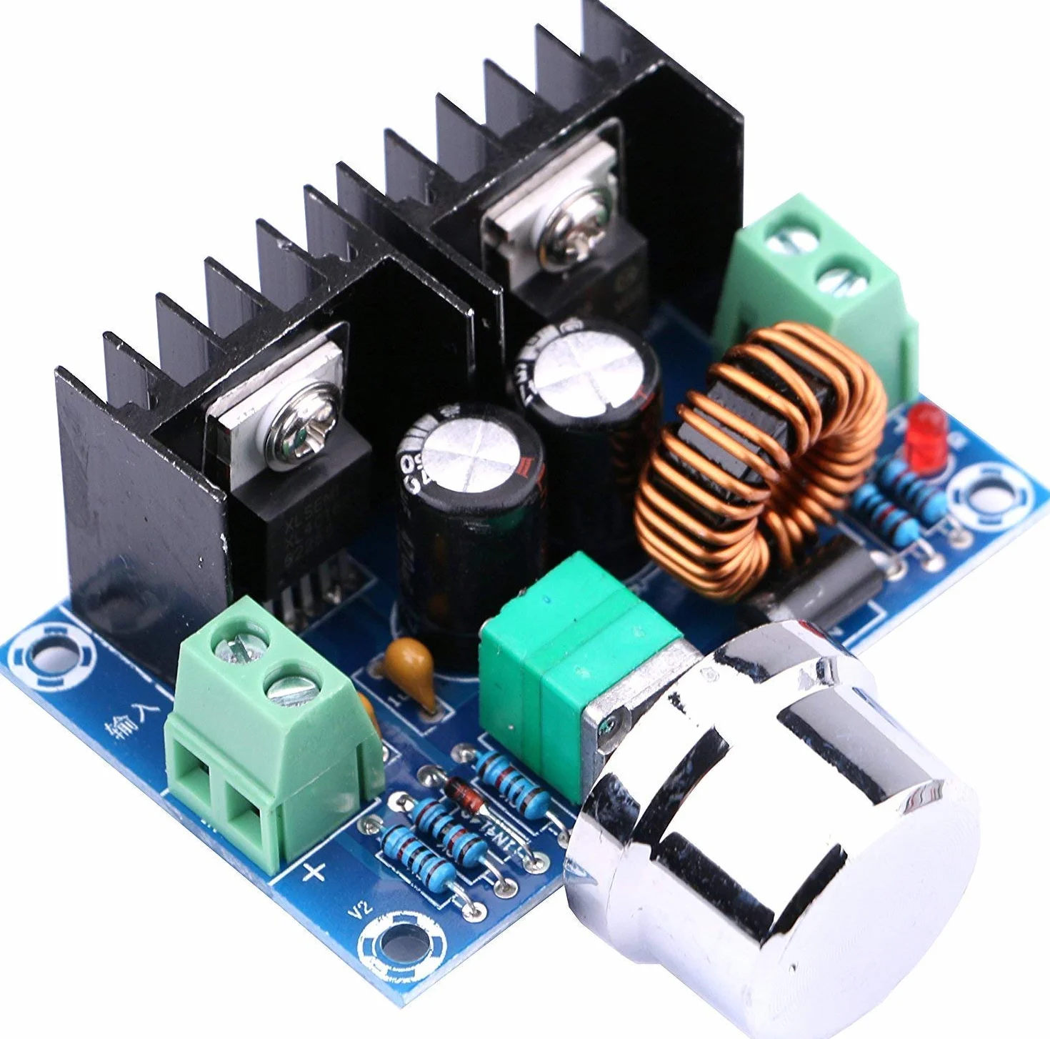 XL4016E1 DC 4-40 V do DC 1,25-36 V 8 A Buck Converter regulator napi?cia 36 V 24 V 12 V do 5 V High Power Efficiency Step Down Converter zasilacz