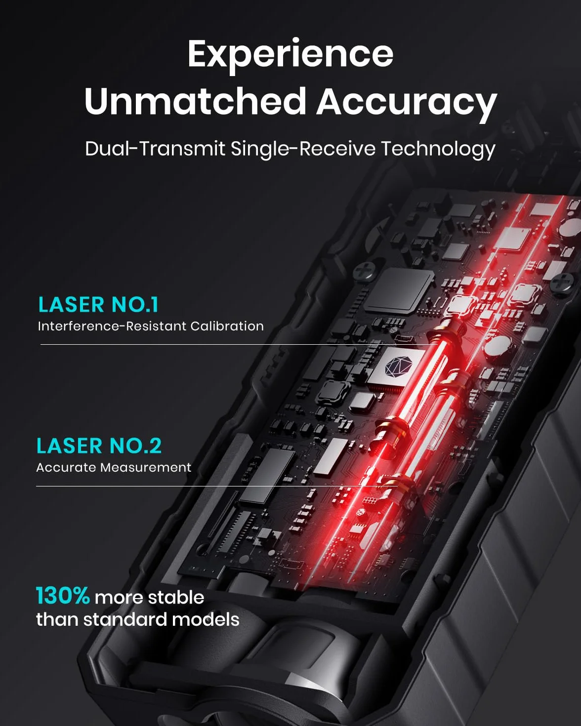 MiLESEEY 120M Laser Measure Device 229ft Digital Tape Measure Electronic Angle Sensor 2mm Accuracy