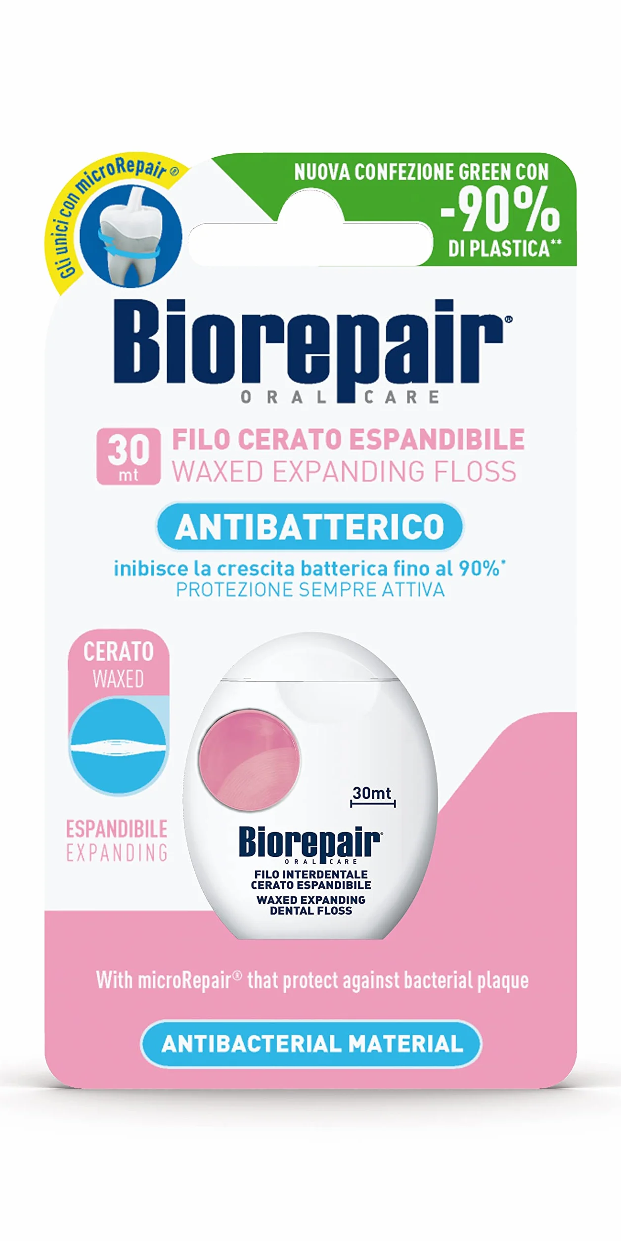 Biorepair, Zestaw do pielęgnacji jamy ustnej z ochroną dziąseł, zawiera szczoteczkę do zębów i pastę do zębów do ochrony dziąseł, rozszerzalna nić dentystyczna, płyn do płukania jamy ustnej do ochrony