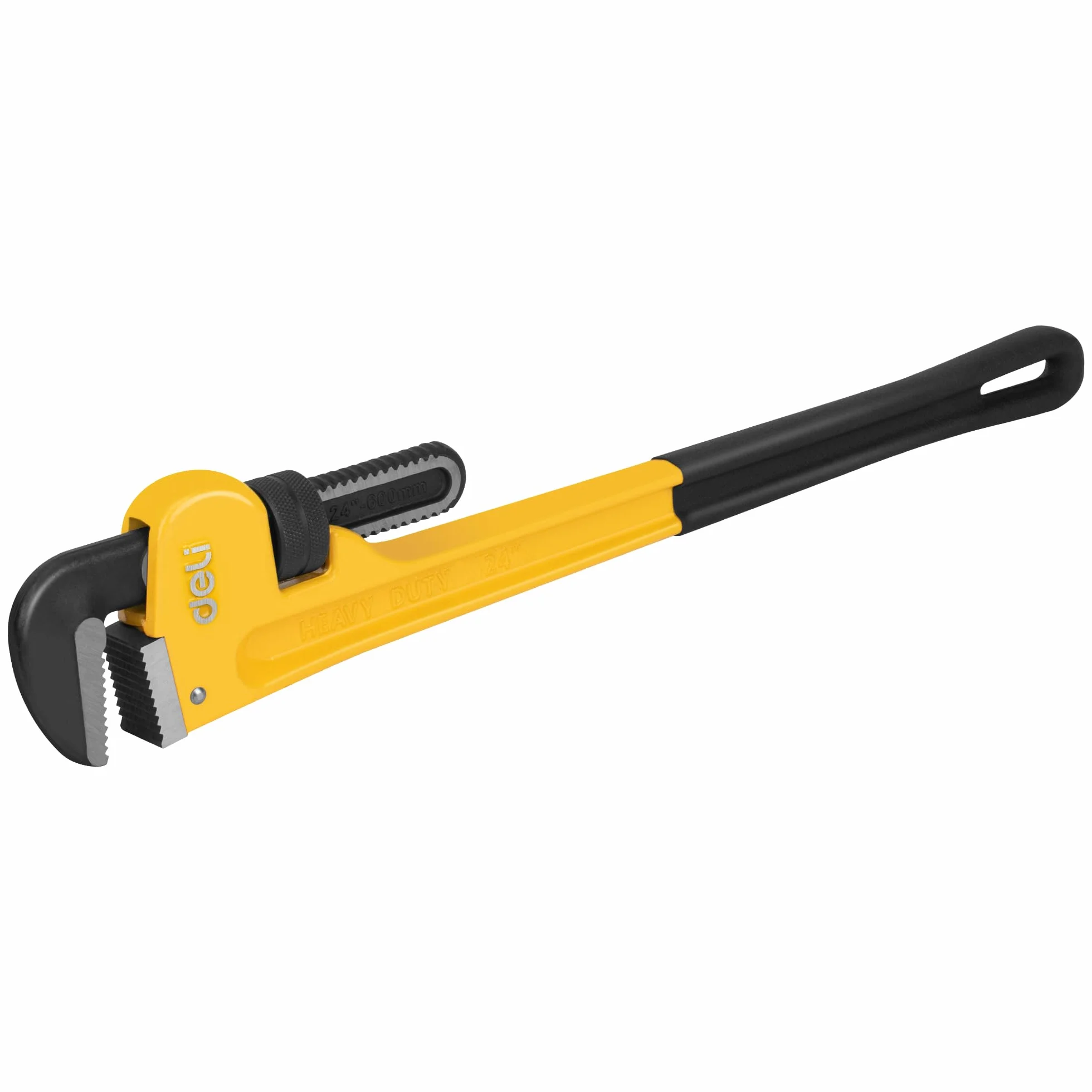 deli Klucz do rur 61 cm, wytrzymały prosty klucz nastawny, profesjonalne narzędzia hydrauliczne, do rur, domu, naprawy pojazdów