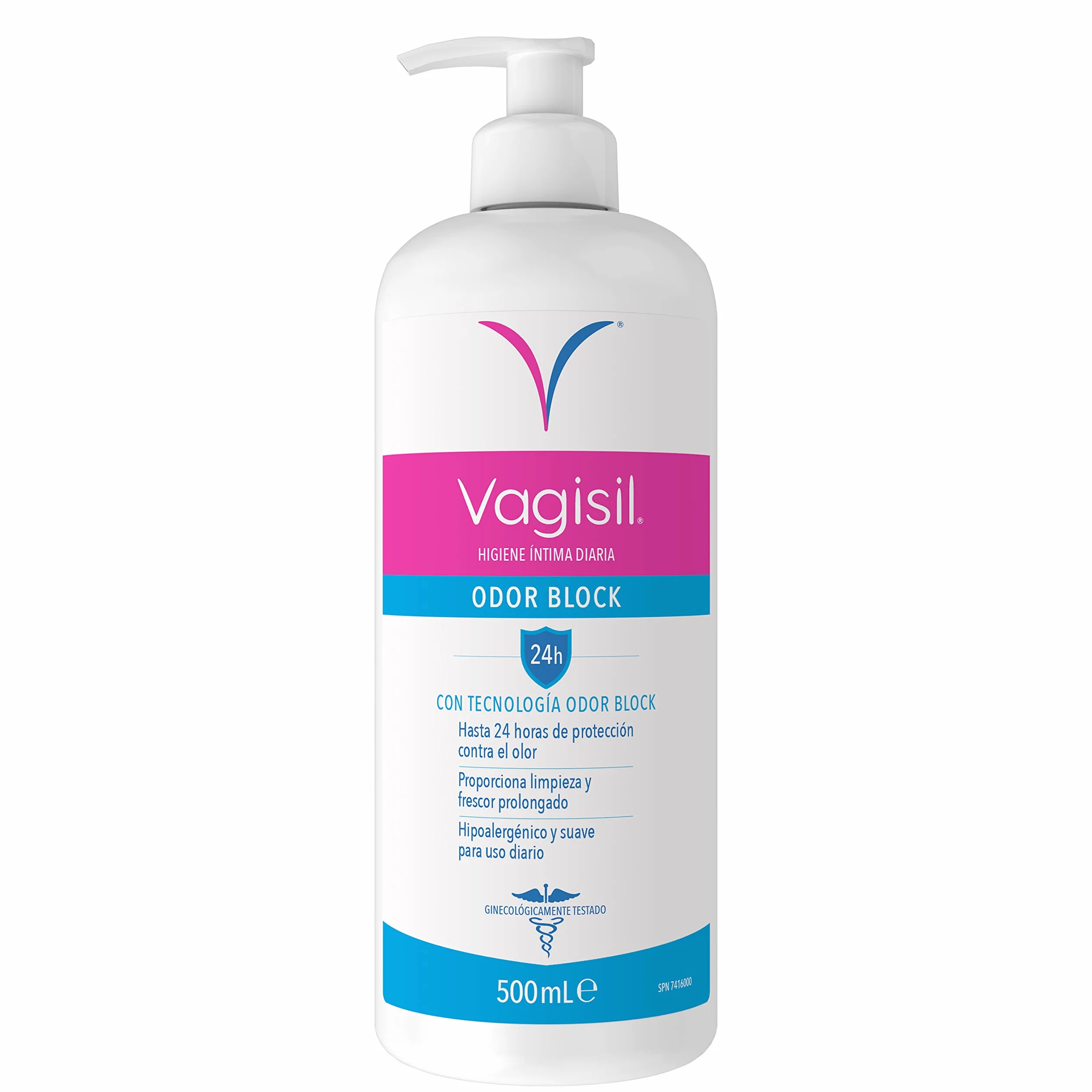 Vagisil Codzienna higiena intymna Odor Block, 24H Ochrona Przeciwzapachowa, Hipoalergiczny, Pewność Przez Cały Dzień, 500ml