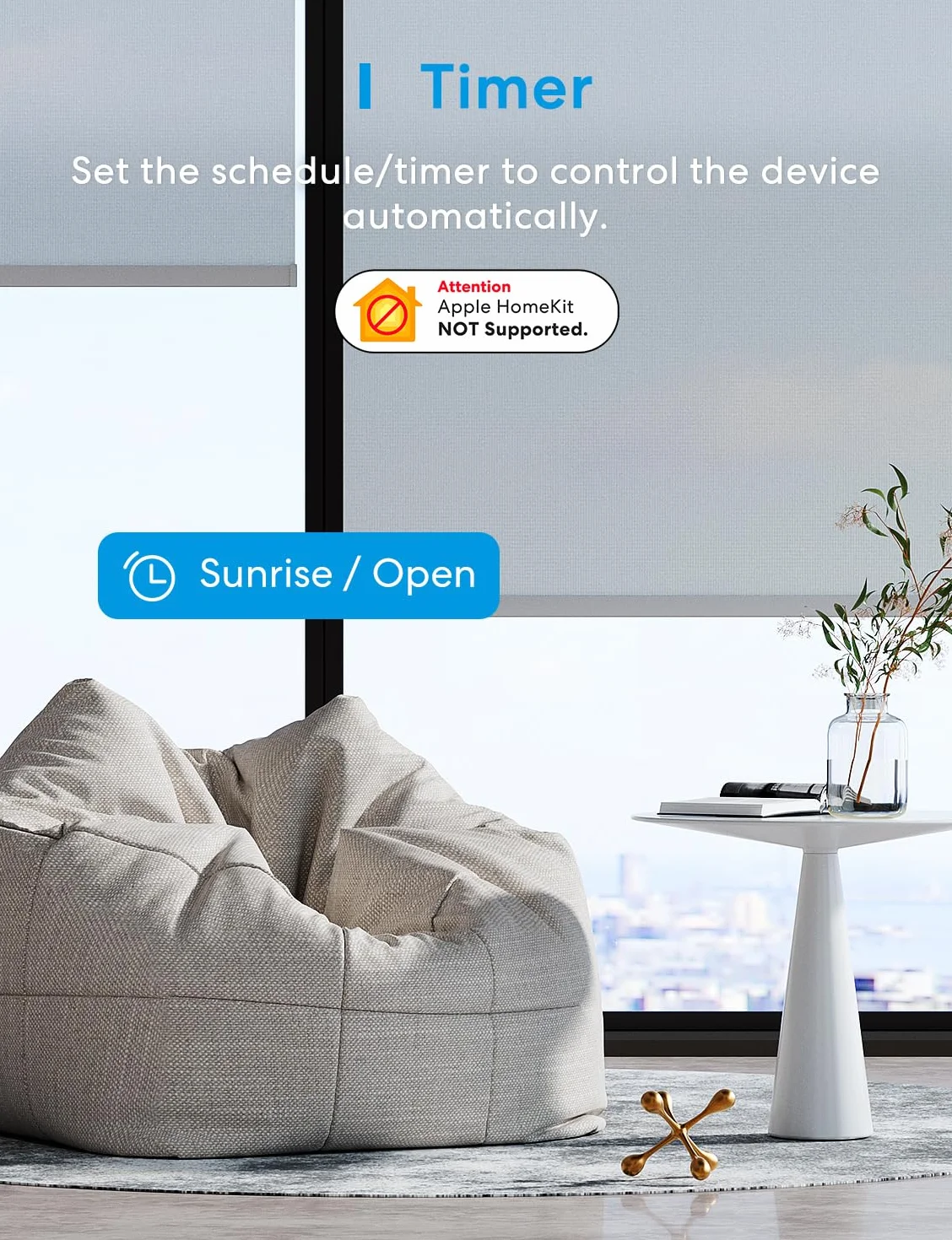 Meross Przełącznik WiFi do rolet (NEUTRALNY PRZEWÓD WYMAGANY), przełącznik dotykowy do kurtyny okiennej Kompatybilny z Alexa, Google Home i SmartThing, Niekompatybilny z HomeKit [Klasa energetyczna A+++]