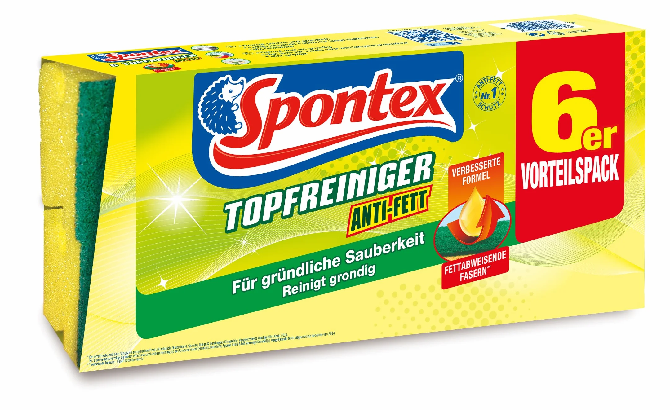 Spontex Topfreiniger Gąbka Kuchenna, 6 Sztuk