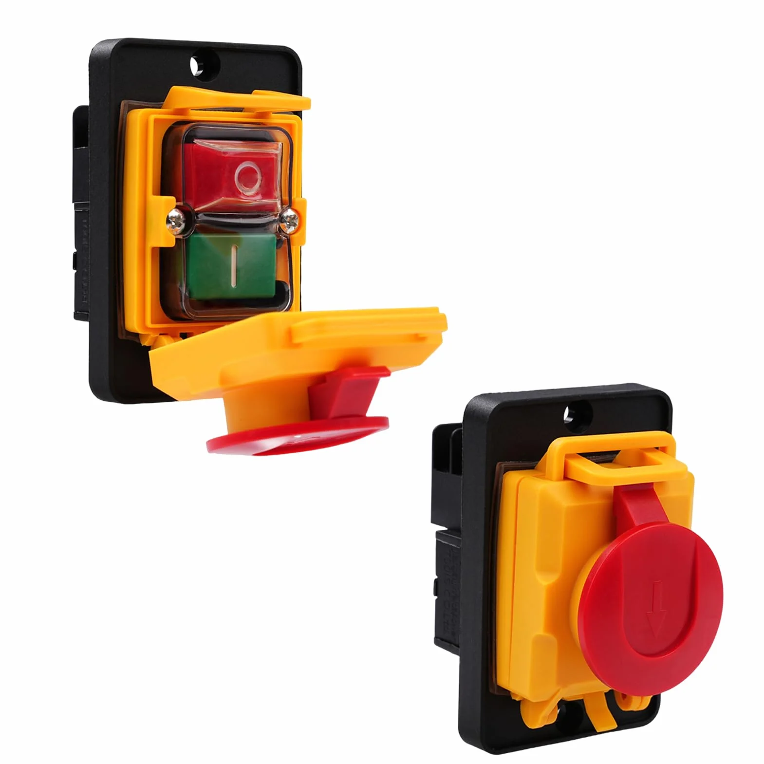 Przełącznik maszynowy KJD22-6 PIN 250 V, 12 A, przełącznik przyciskowy, przełącznik elektromagnetyczny, klasa wodoszczelności IP54, przełącznik do zabudowy, wyłącznik zerowego napięcia