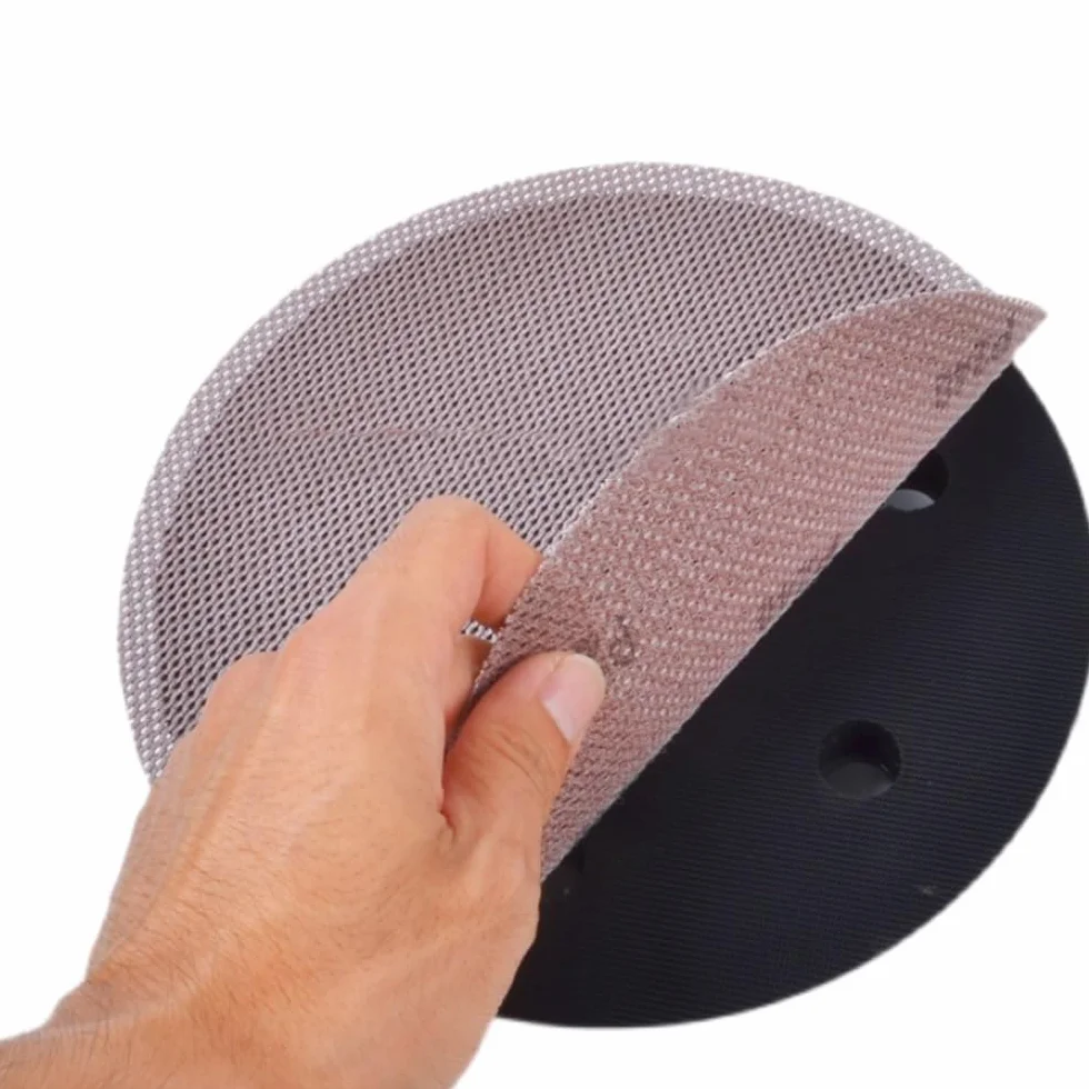 Siatkowe tarcze ścierne z rzepem, zestaw 50 sztuk, 225 mm, ziarnistość 80-800, papier ścierny o grubości 9 cali, arkusze do szlifierek oscylacyjnych, długą szyjką, płyt gipsowo-kartonowych(120grit)