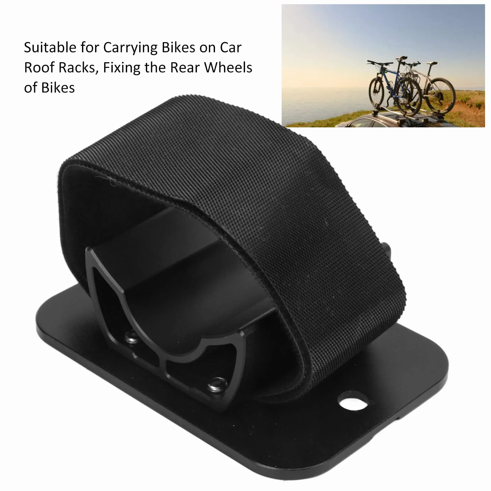 Uchwyt na tylne koło do roweru na dachu samochodu zużycie ze stopu aluminium tylny uchwyt rowerowy na dach samochodowy na kubeczki
