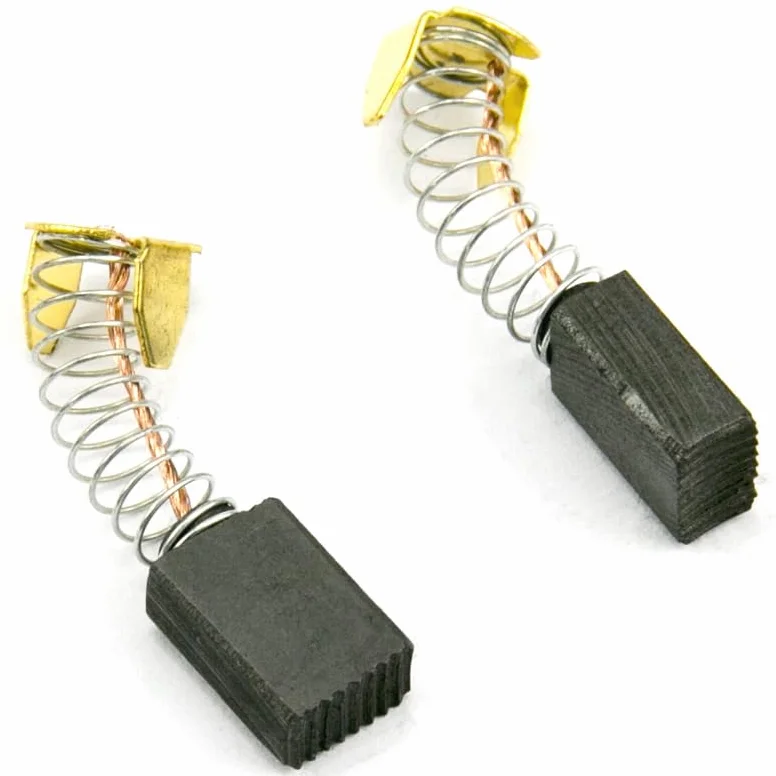 Zestaw 2 szczotek węglowych do silników elektrycznych, 6 x 10 x 16 mm