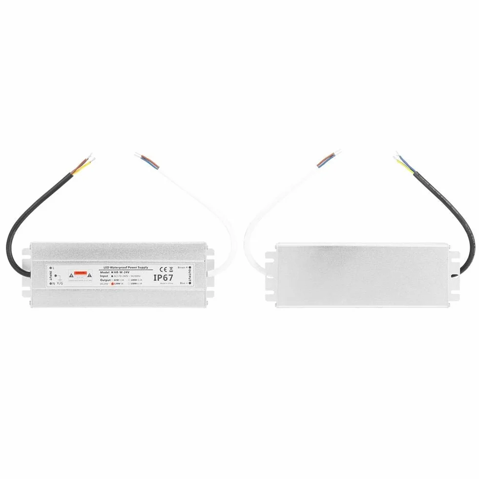 Zasilacz LED, 24 V 120 W 5 A LED listwa świetlna zasilacz IP67 wodoszczelny sterownik LED transformator zasilacz