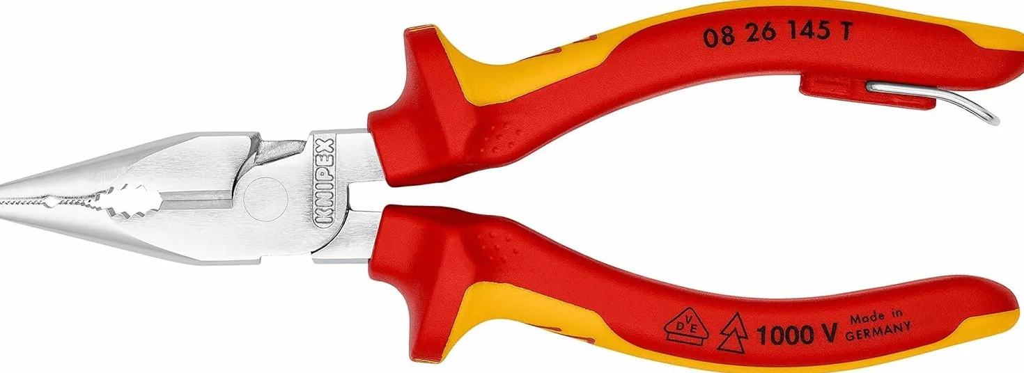 KNIPEX Szczypce uniwersalne 145 mm chromowane izolowane VDE 08 26 145 T