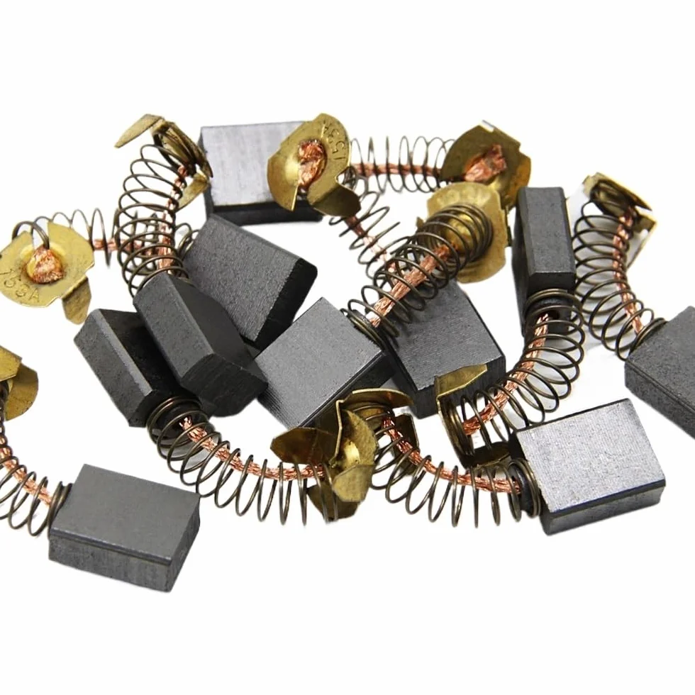 5 par szczotek węglowych CB153 części zamienne do elektronarzędzi rozmiar 6,5 x 13,5 x 16 mm