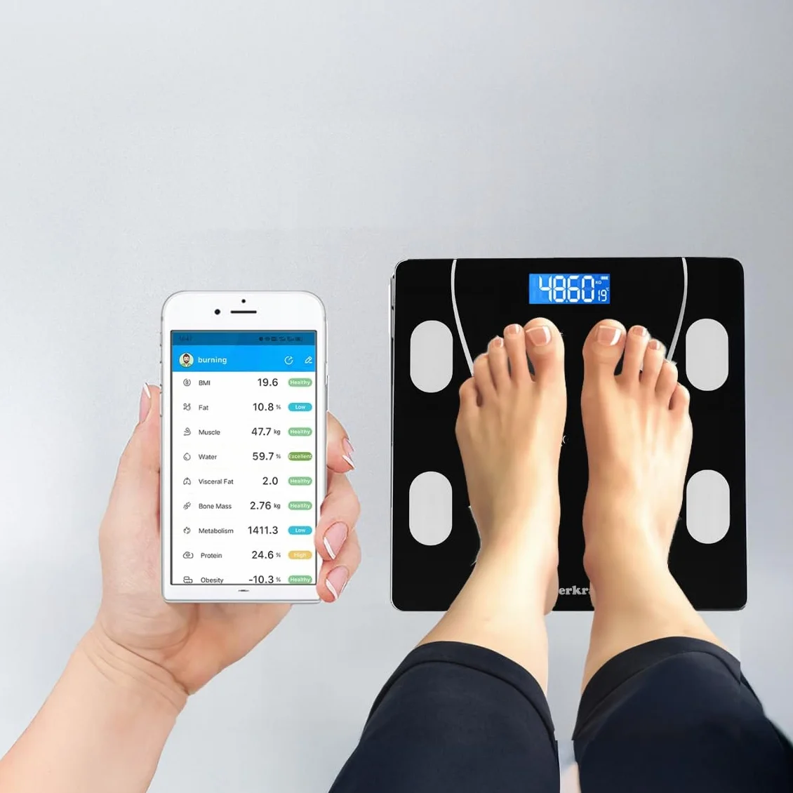 Waga łazienkowa analityczna smart do 180 kg