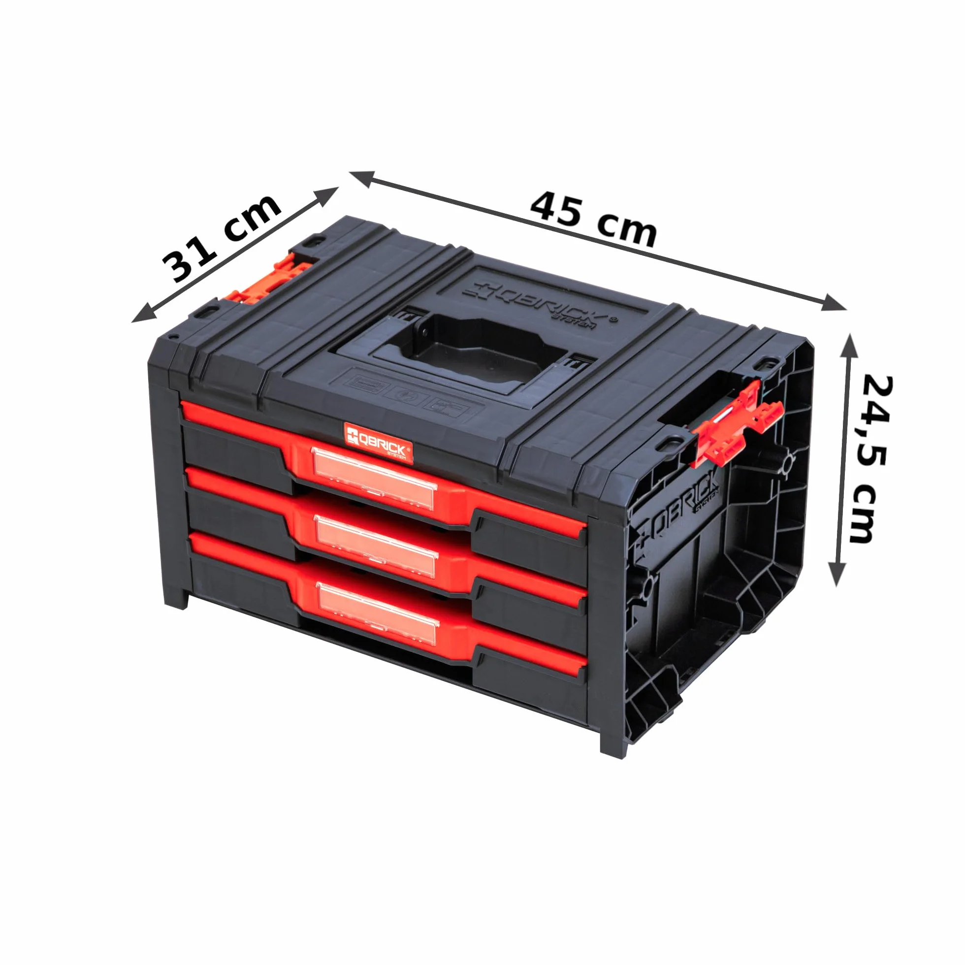 Zestaw składający się z podwójnej szuflady narzędziowej, 2 x potrójna szuflada narzędziowa na platformie z rolkami wys. 87,5 cm, zestaw modułowy, garaż, warsztat PRO