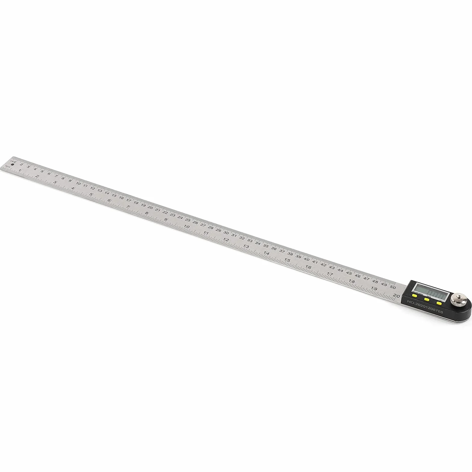 Annadue Cyfrowa Linijka Kątowa Kątomierz 360° Stal Nierdzewna 500 Mm Wyświetlacz LCD Cyfrowy Miernik Kąta do Obróbki Drewna, Precyzyjny Cyfrowy Kątomierz z Wyświetlaczem LED do Pomiaru Kątów