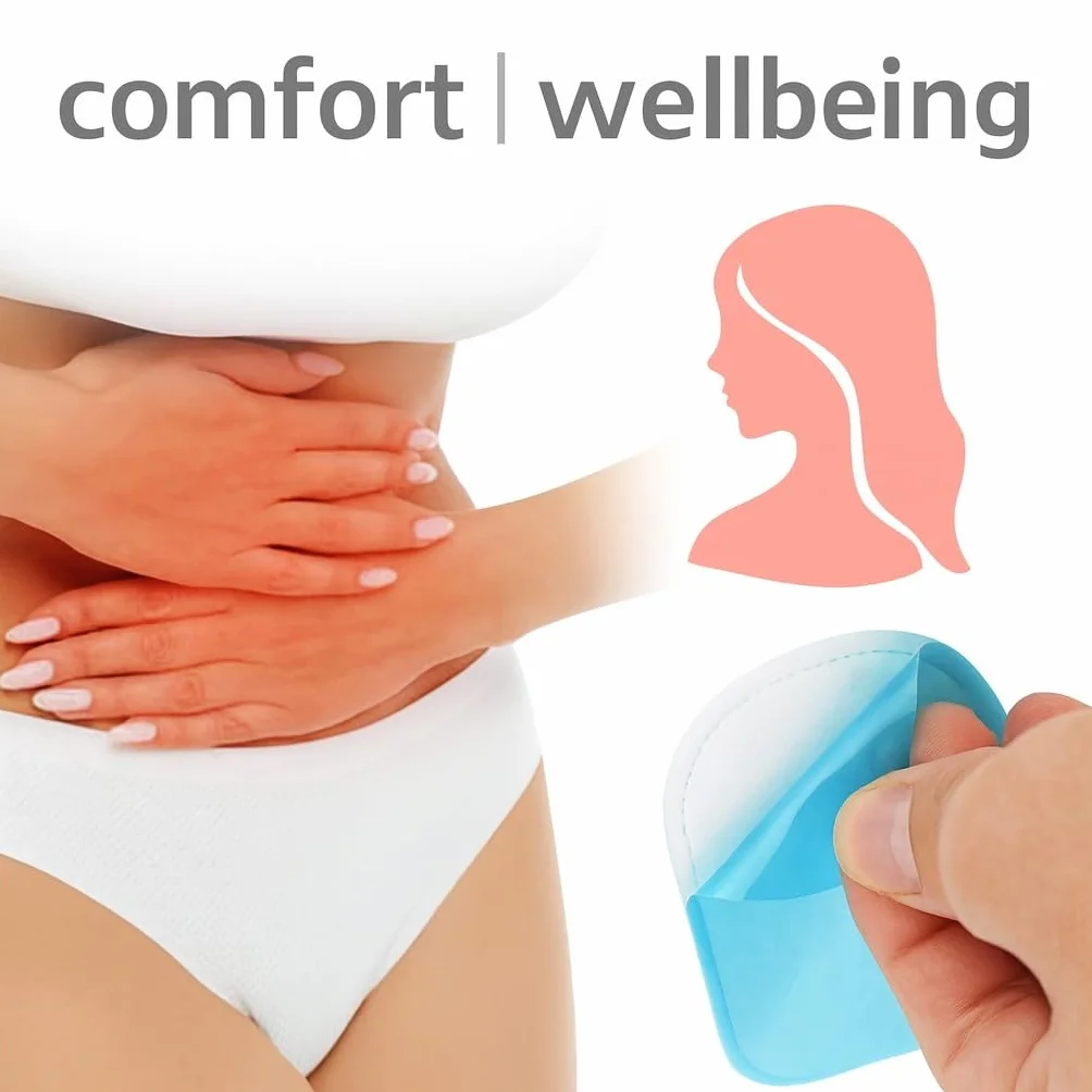 3 zestawy zamienne (6 sztuk) 100% żelowe podkładki kompatybilne z urządzeniami Beurer EM 50 Menstrual Relax. Zaoszczędź do 30%, Przezroczysty