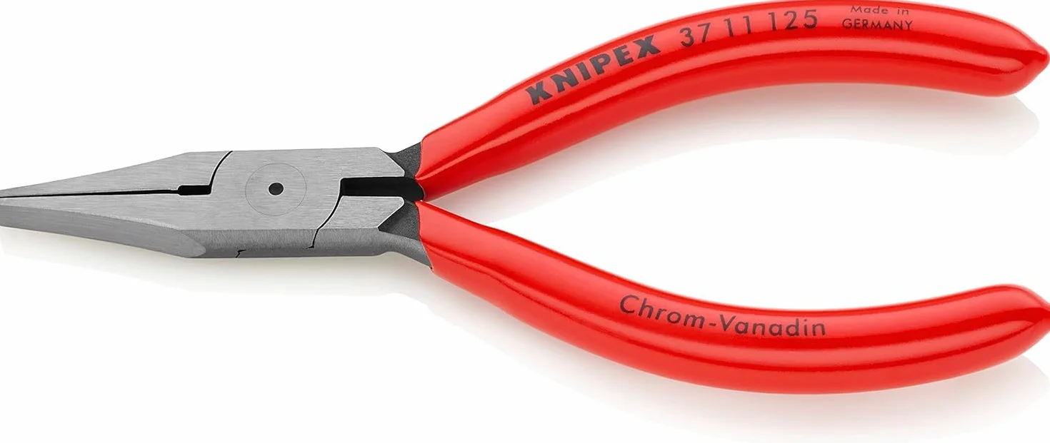 KNIPEX Szczypce chwytające dla mechaników precyzyjnych z tworzywa sztucznego, powlekane 125 mm, 37 11 125