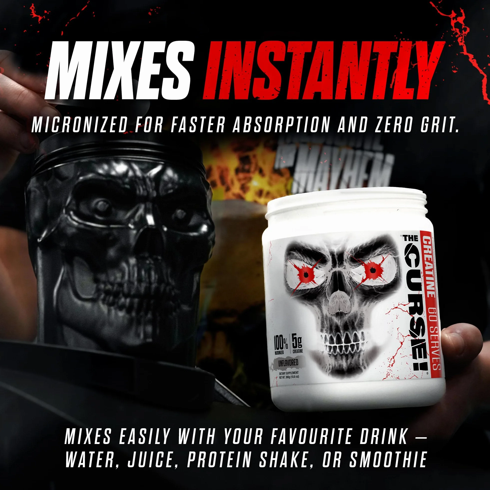 JNX Sports The Curse! Creatine (500g) Unflavoured - Kreatyna - Monohydrat kreatyny