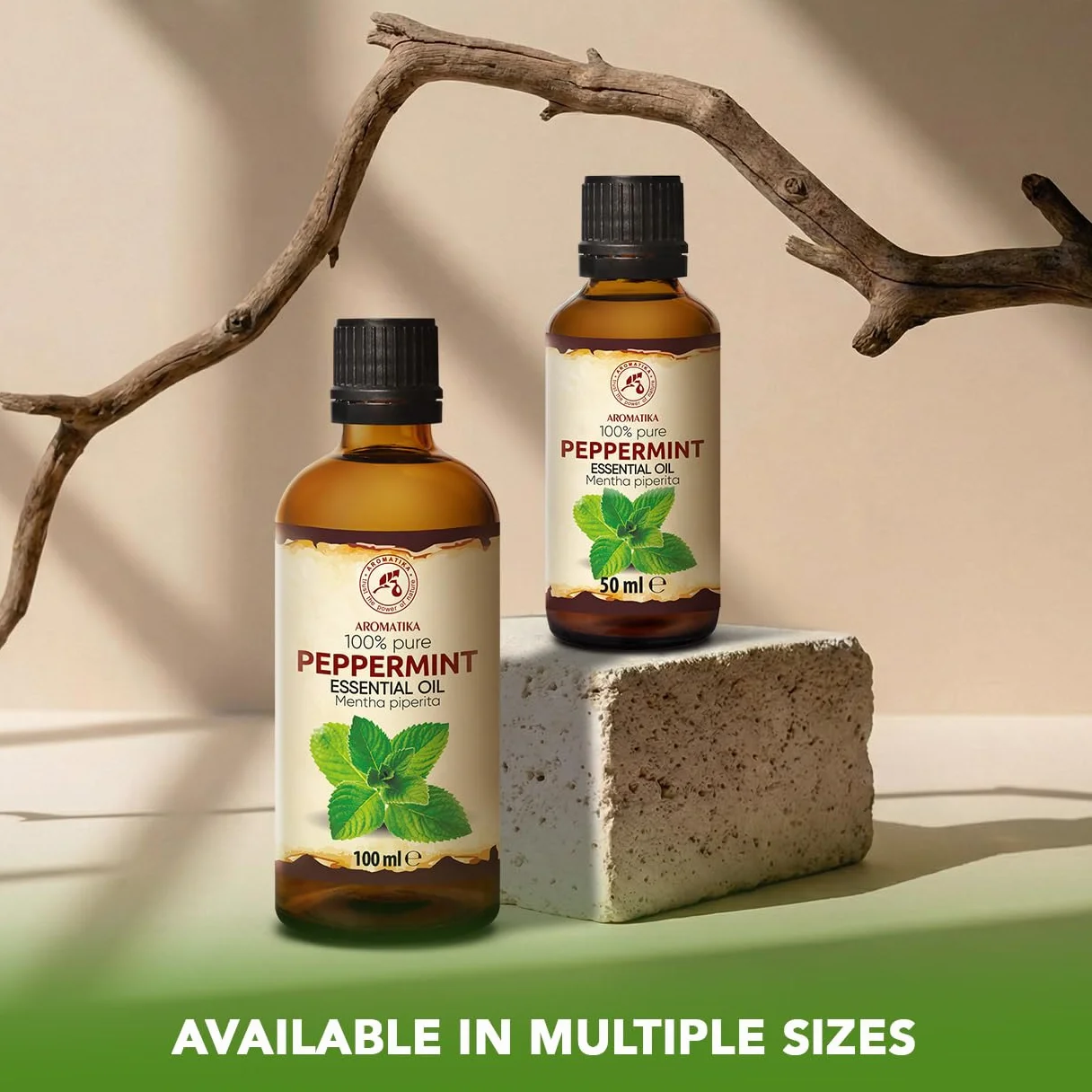Olejek Eteryczny Z Mięty Pieprzowej 100 ml - Mentha Piperita - Olejek Aromatyczny do Dyfuzora - Aromaterapia - Świece Zapachowe - Mydła - Odświeżanie Powietrza